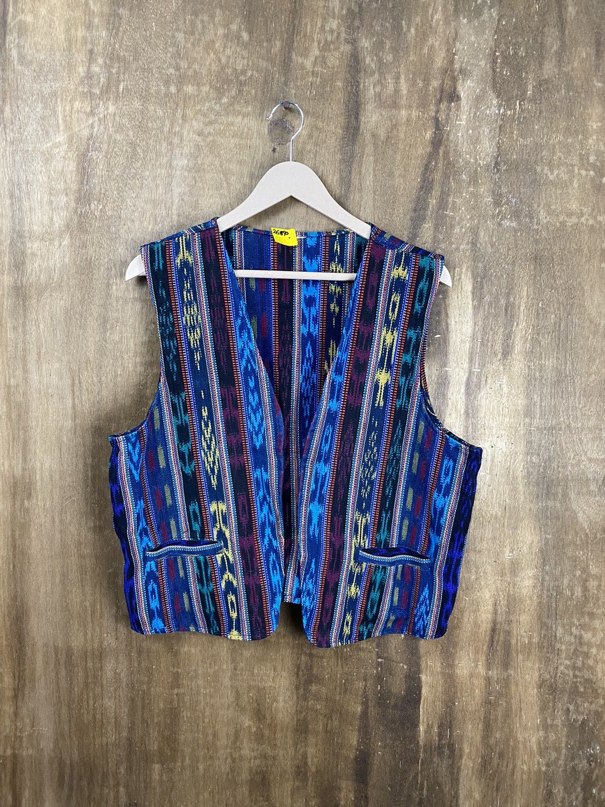 Vintage DL 90s Japan navajo knit vintage vest Tank top #2690 Size US M / EU 48-50 / 2 - 1 Thumbnail