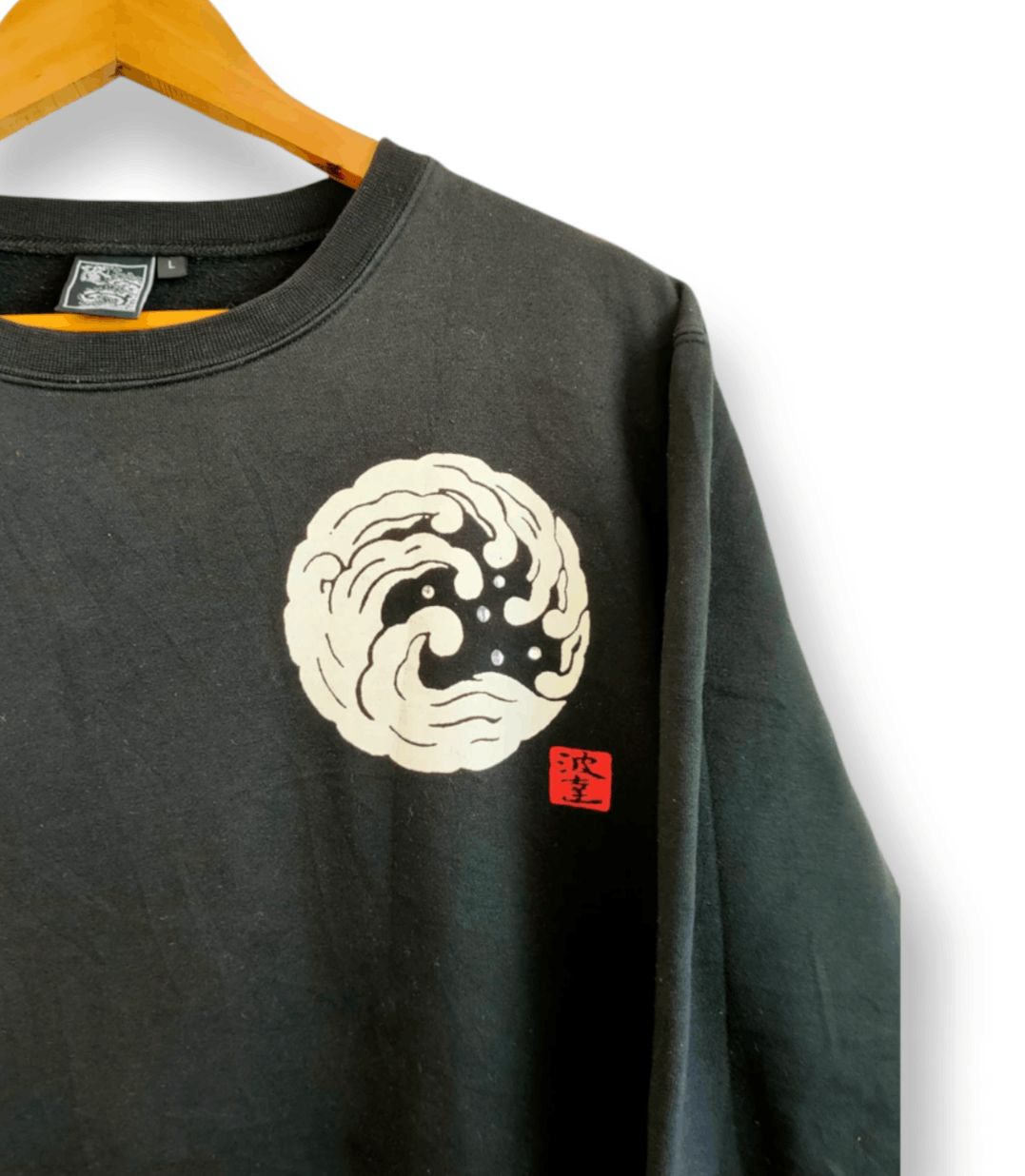 Japanese Brand × Vintage Rare NaminoRitatsujin Wave 🌊 Pullover Sweatshirts Size US L / EU 52-54 / 3 - 4 Thumbnail