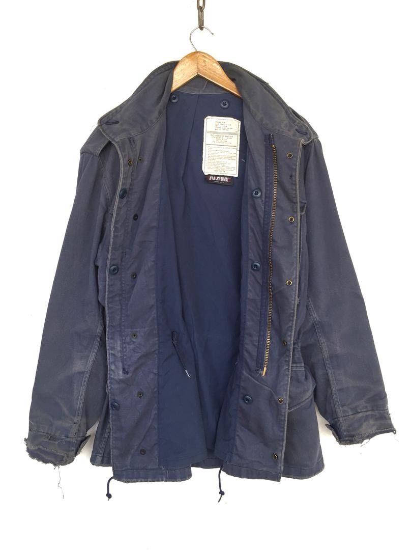Alpha Industries 💥Vintage M-65 Alpha Military Zipper Field Jacket Size US M / EU 48-50 / 2 - 4 Thumbnail