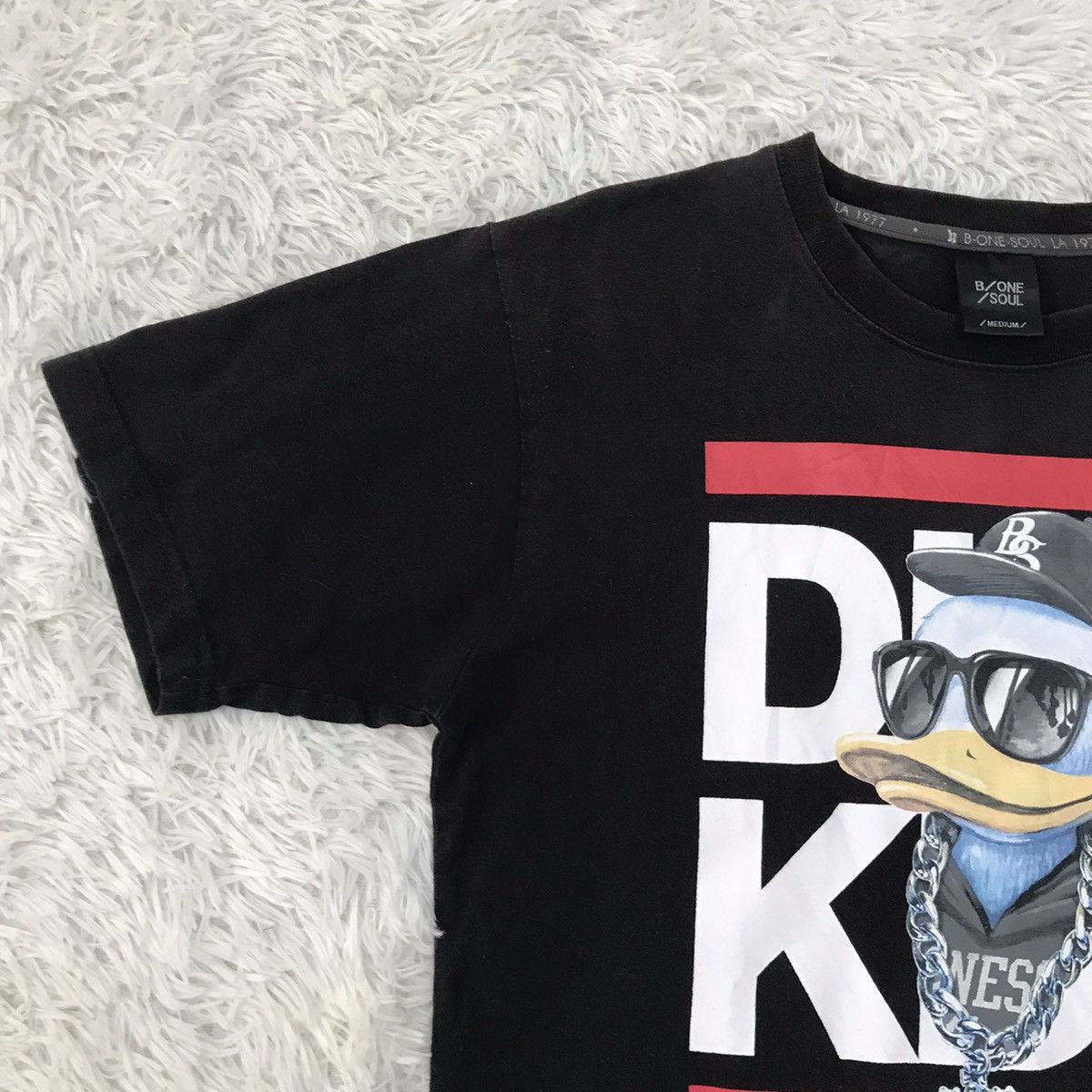 Japanese Brand Vtg Duck Duke De Los Angeles B One Soul Tshirt Size US M / EU 48-50 / 2 - 6 Thumbnail