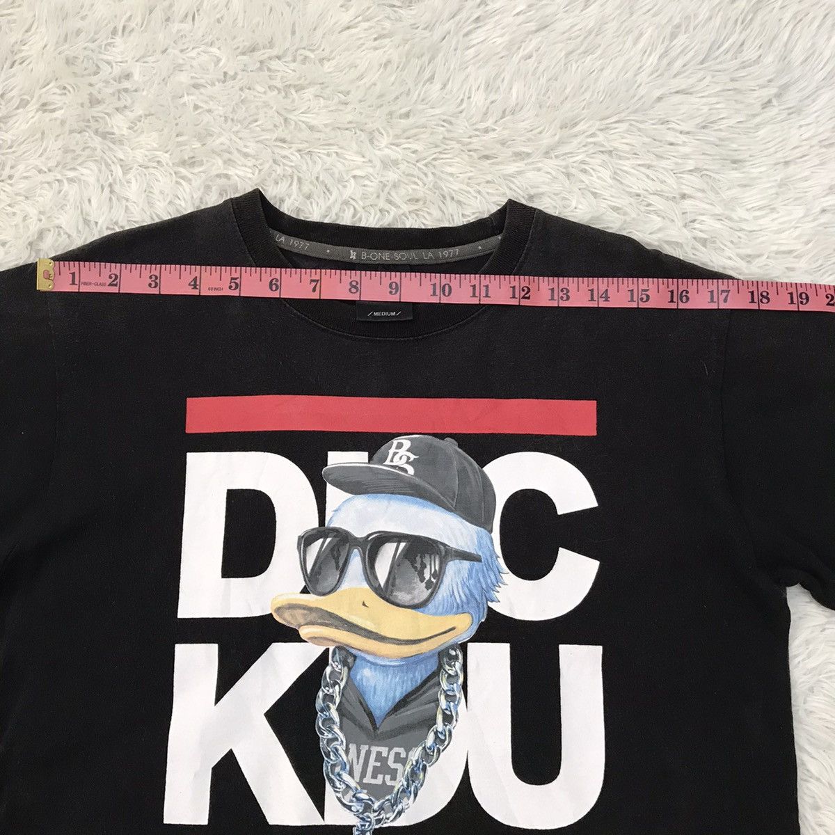 Japanese Brand Vtg Duck Duke De Los Angeles B One Soul Tshirt Size US M / EU 48-50 / 2 - 20 Thumbnail