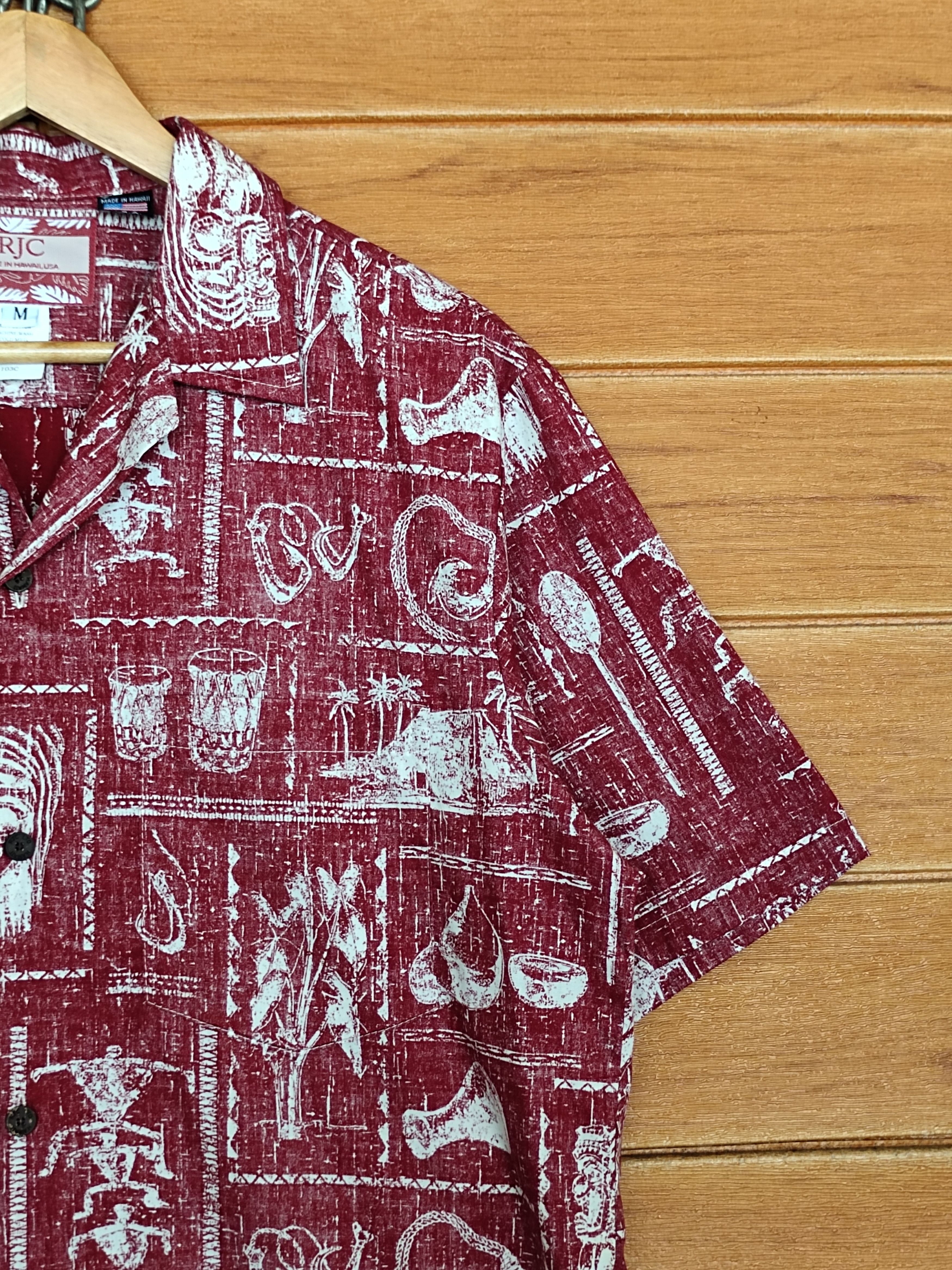 Vintage Vintage 80s RJC Reverse Print Hawaiian Shirt Size US M / EU 48-50 / 2 - 4 Thumbnail
