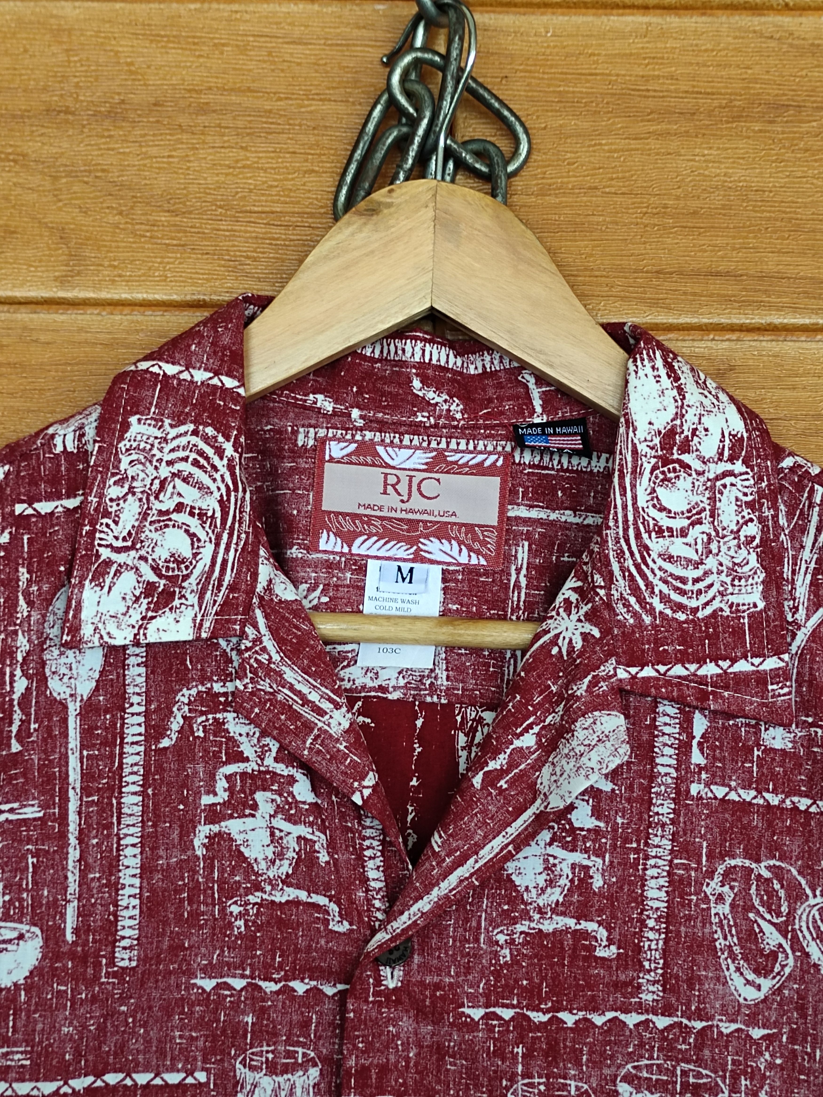 Vintage Vintage 80s RJC Reverse Print Hawaiian Shirt Size US M / EU 48-50 / 2 - 3 Thumbnail