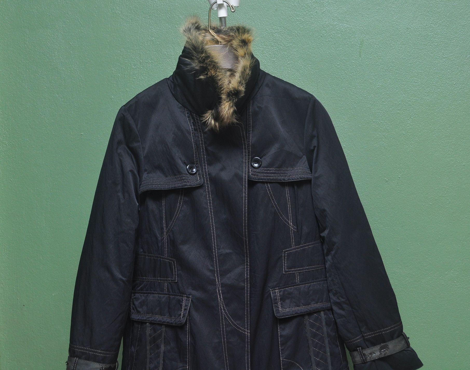 Japanese Brand Vintage Enrico Coveri Japanese Tokyo Fashion Long Coat Size M / US 6-8 / IT 42-44 - 3 Thumbnail