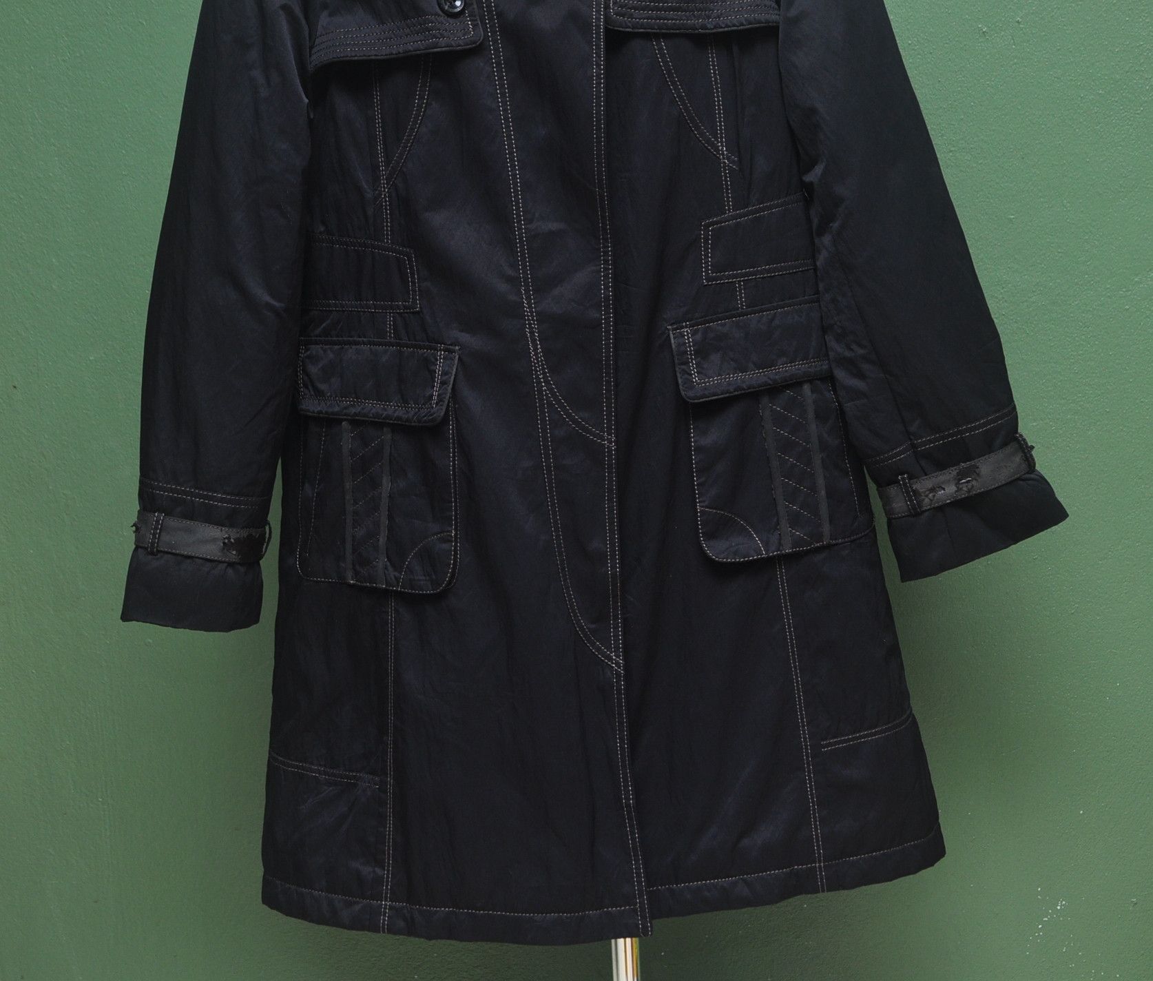 Japanese Brand Vintage Enrico Coveri Japanese Tokyo Fashion Long Coat Size M / US 6-8 / IT 42-44 - 4 Thumbnail