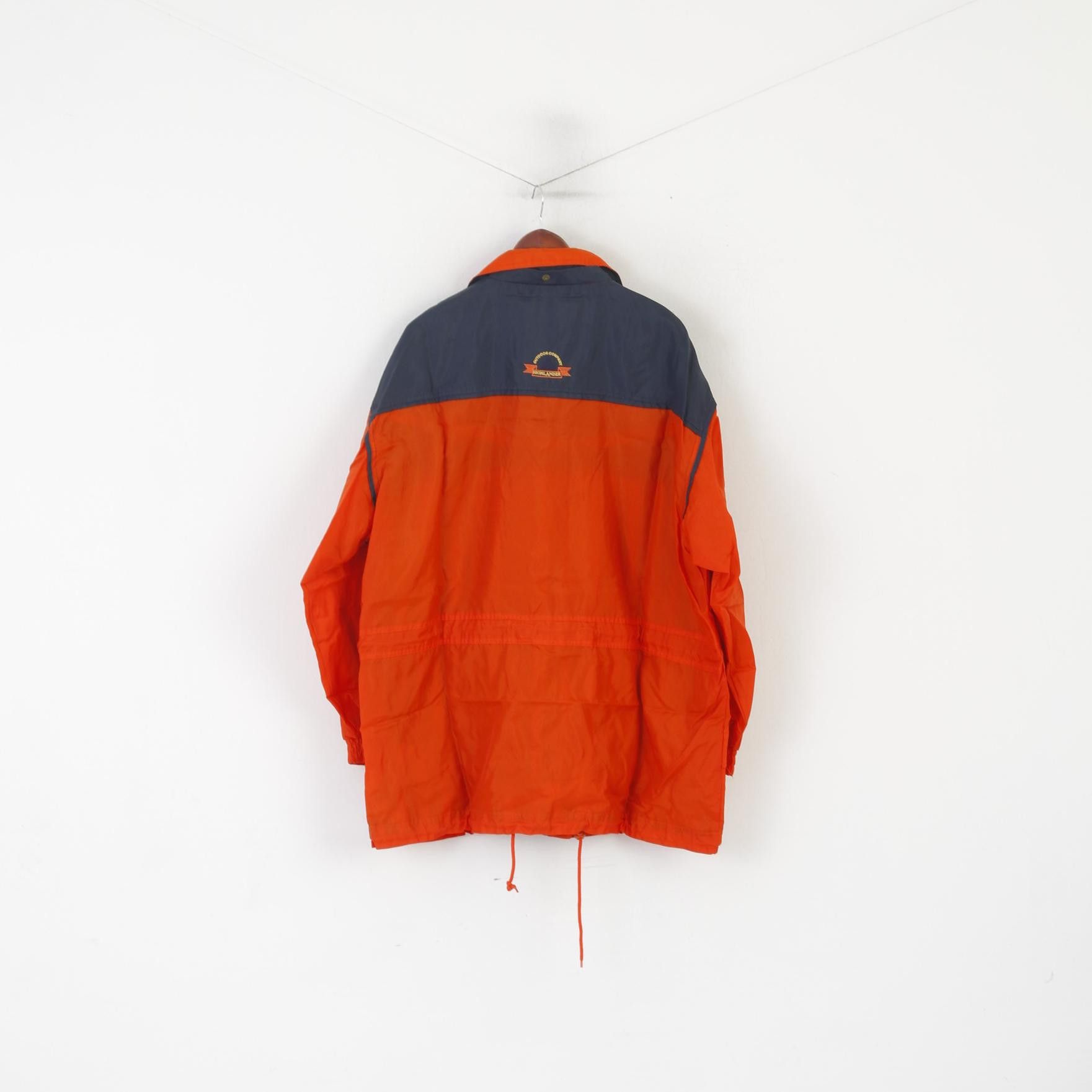 Vintage Highlander Men L Jacket Orange Nylon Waterproof 2328 Size US L / EU 52-54 / 3 - 7 Thumbnail