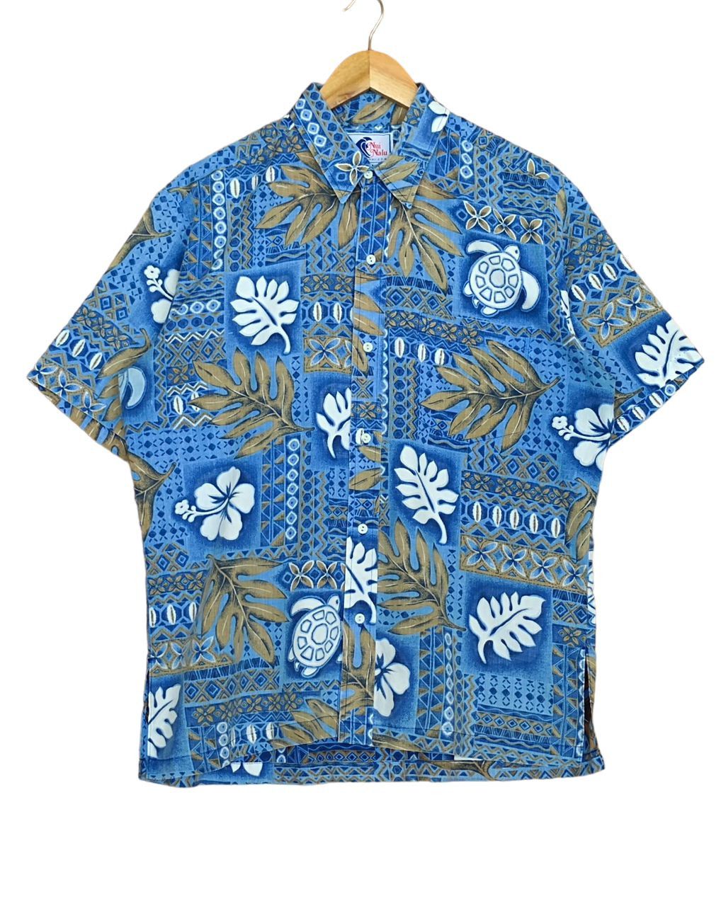 Vintage Vintage 80s Nui Nalu Reverse Print Hawaiian Shirt Size US M / EU 48-50 / 2 - 1 Thumbnail