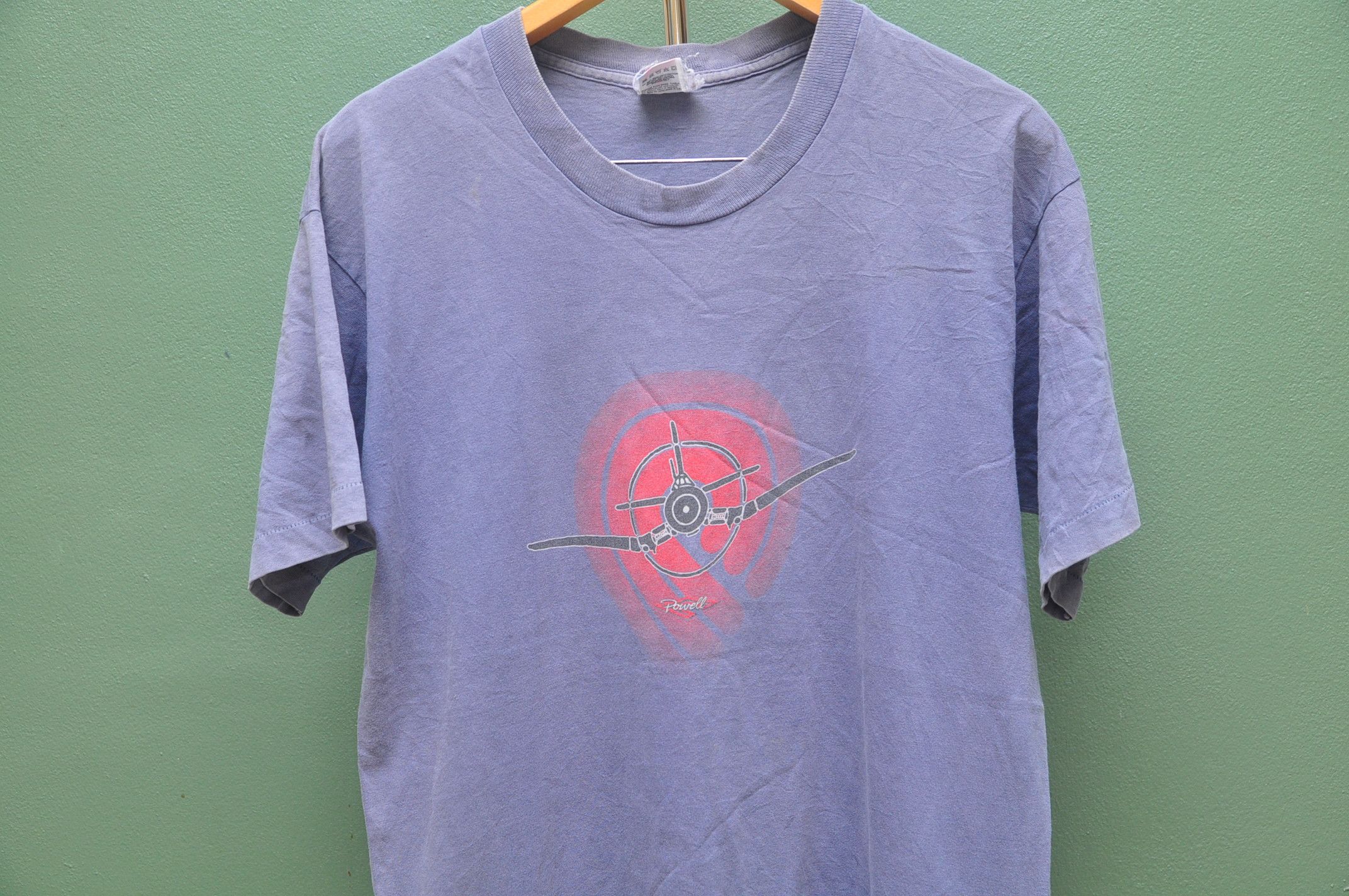 Designer Vintage Powell Skateboading Shirt Size US L / EU 52-54 / 3 - 3 Thumbnail