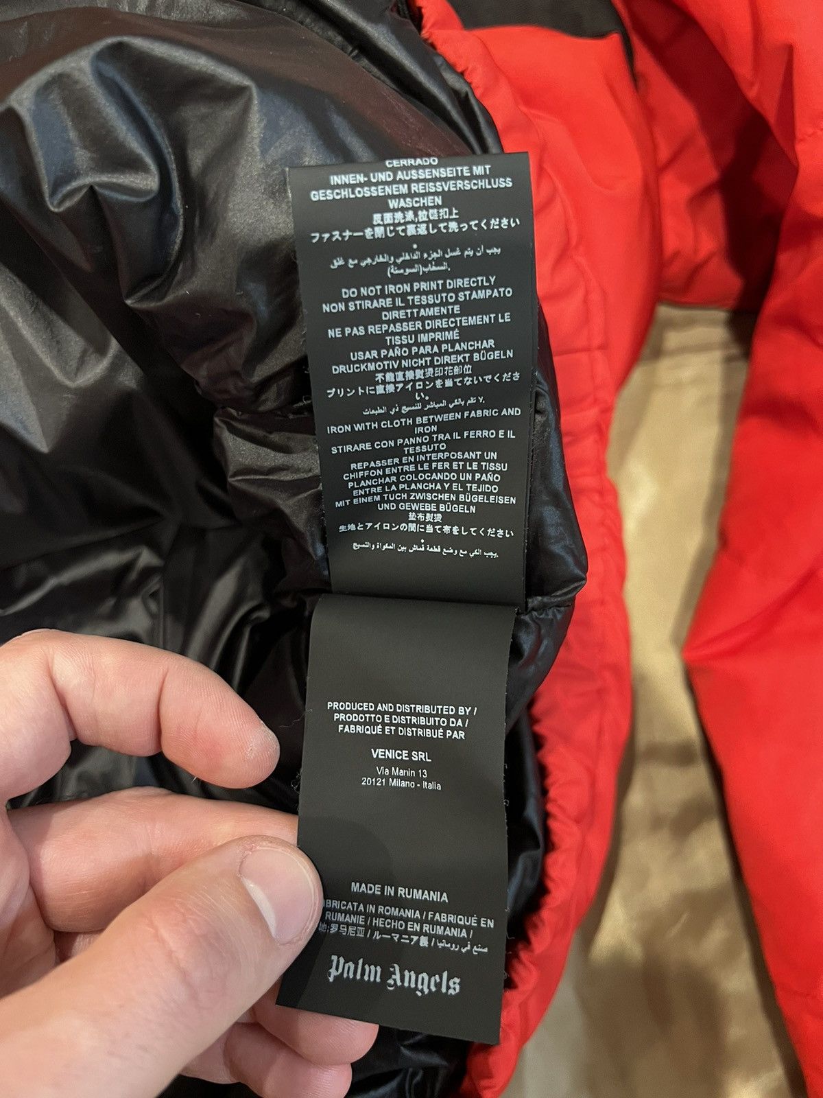 Palm Angels PALM ANGELS DOWN TRACK JACKET Red size XL $1300 Size US XL / EU 56 / 4 - 5 Thumbnail