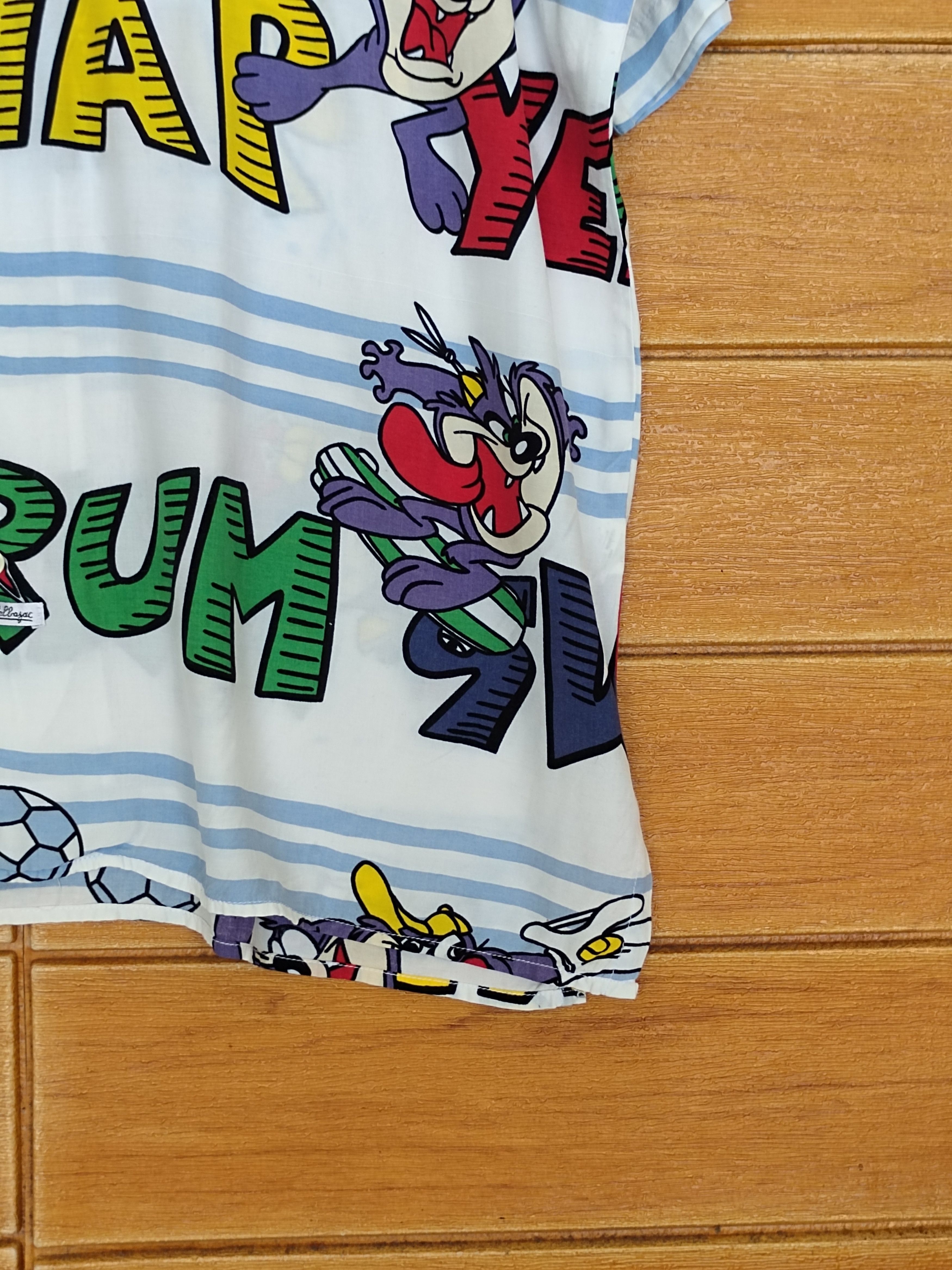Jean Charles De Castelbajac Vtg 90s Jc De Castelbajac X Taz Mania Fullprint Rayon Shirt Size US L / EU 52-54 / 3 - 5 Thumbnail