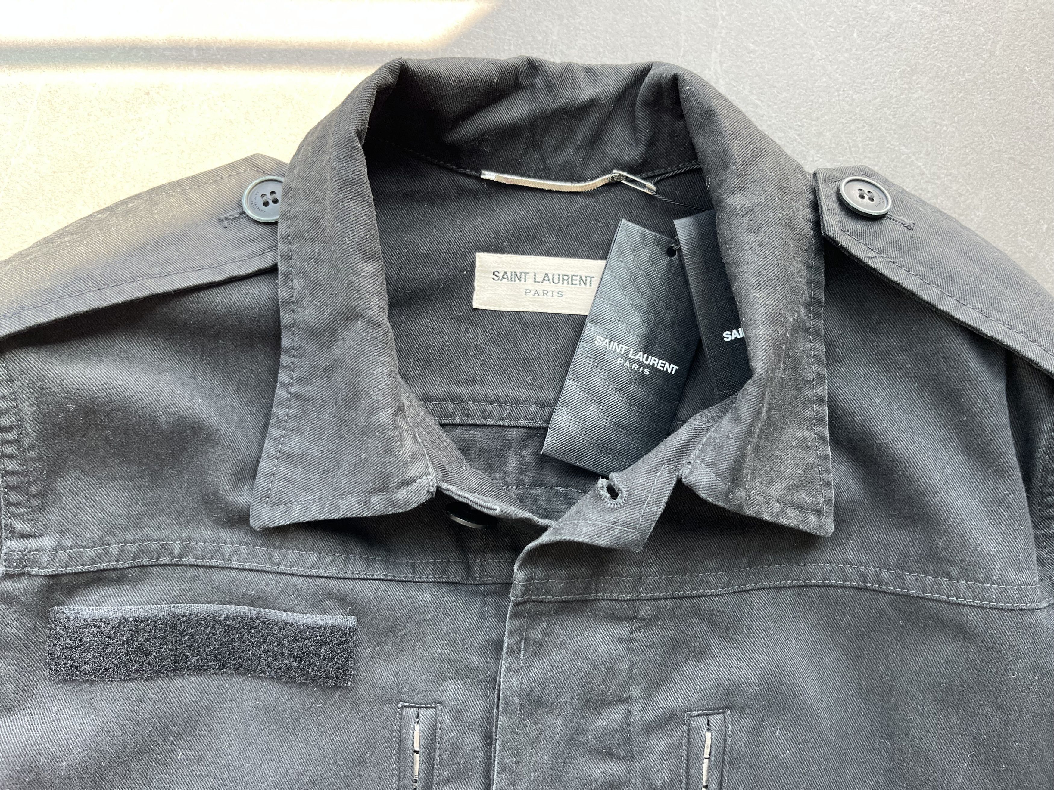 Saint Laurent Paris Saint Laurent Paris Vintage style Military Men M65 Jacket 42 Size US XS / EU 42 / 0 - 15 Thumbnail