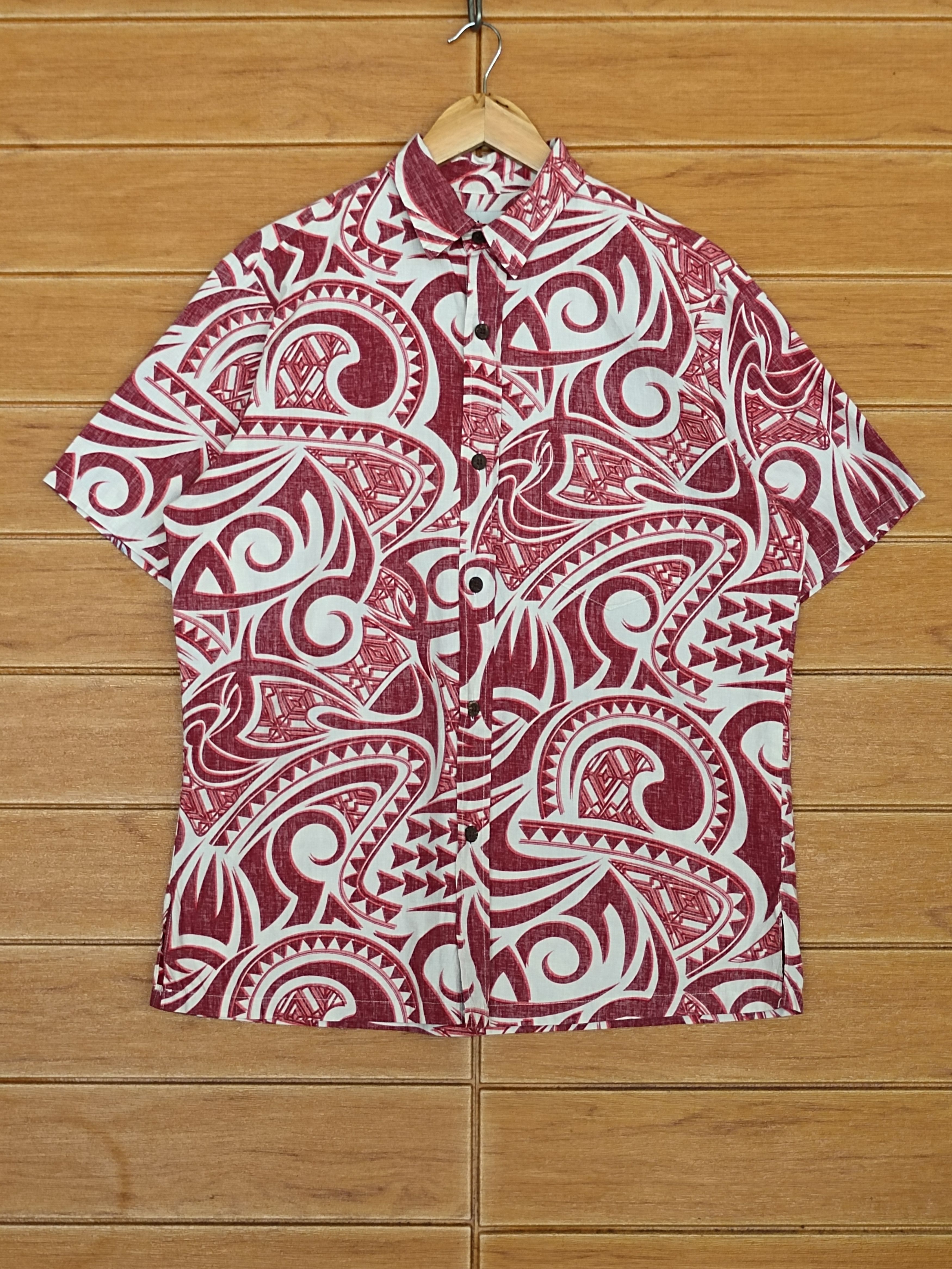 Vintage Vintage 80s Bishop Reverse Print Hawaiian Shirt Size US M / EU 48-50 / 2 - 1 Thumbnail