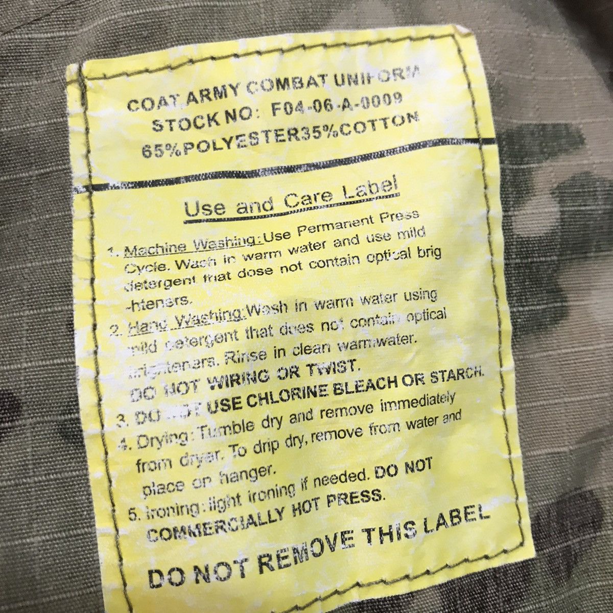 Vintage Coat army combat uniform jacket Size US M / EU 48-50 / 2 - 16 Thumbnail