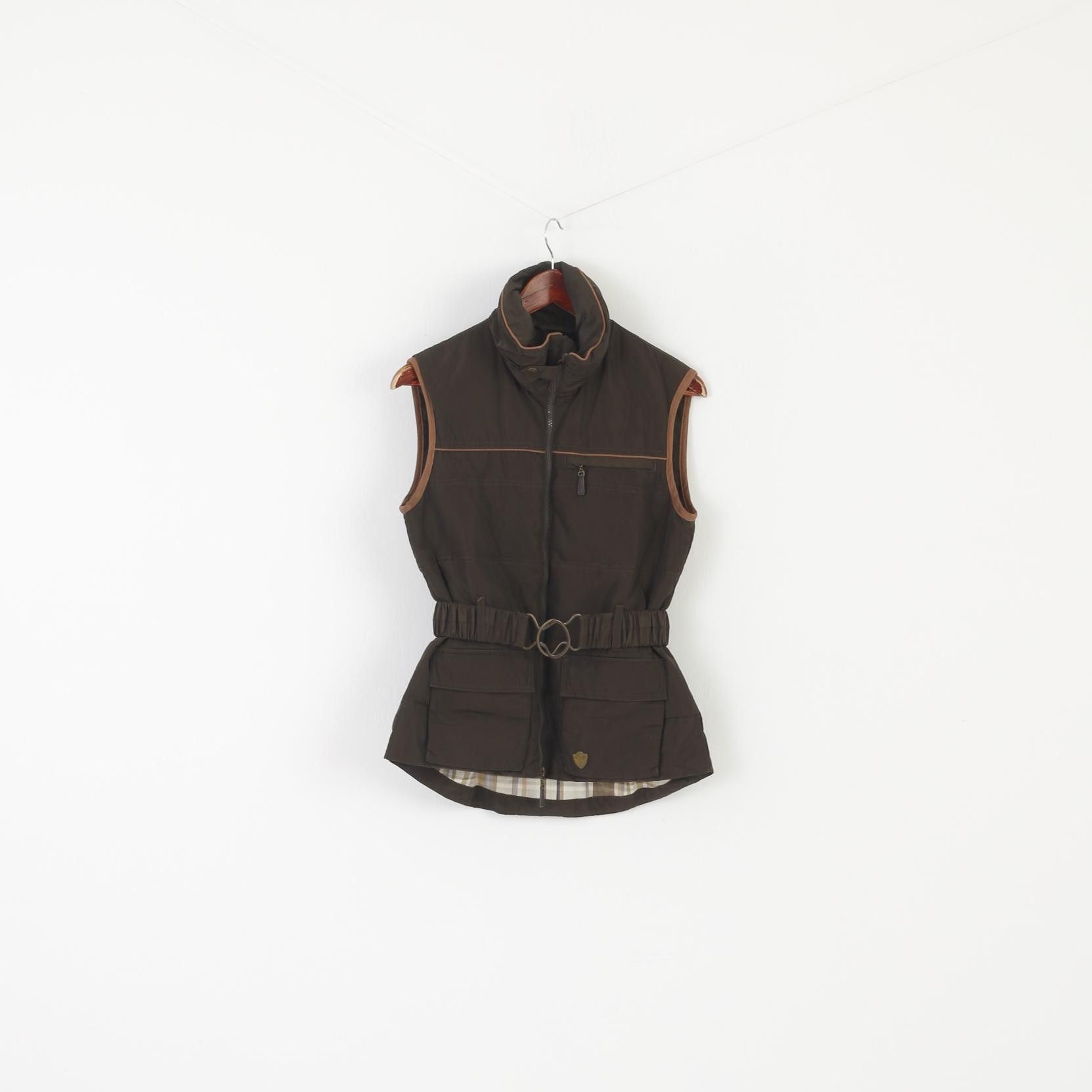 Other Equetech Women XS Bodywarmer Brown Zip Up Horse 5532 Size XS / US 0-2 / IT 36-38 - 1 Thumbnail