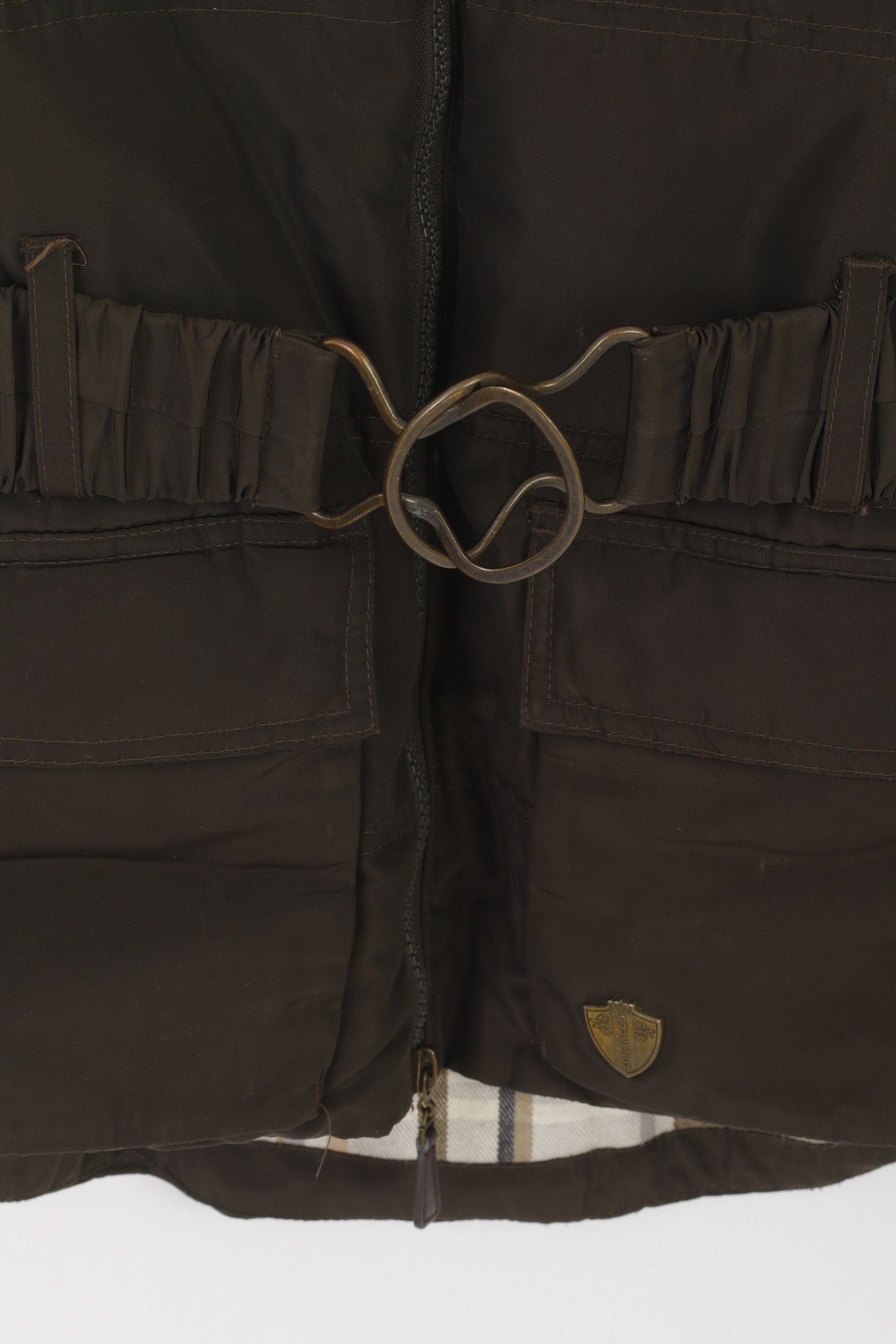 Other Equetech Women XS Bodywarmer Brown Zip Up Horse 5532 Size XS / US 0-2 / IT 36-38 - 3 Thumbnail