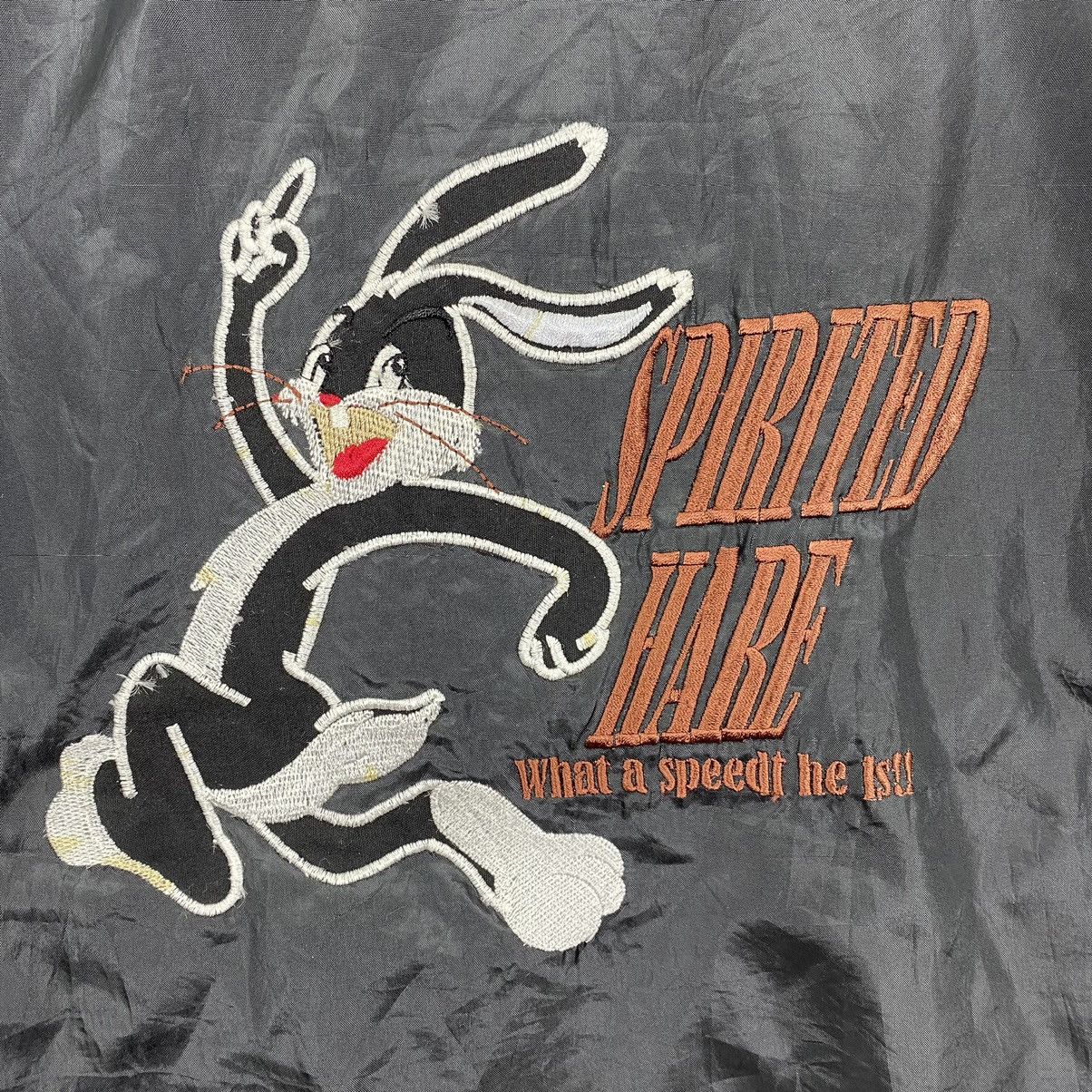 Vintage SPIRIT HARE Looney Tunes Cartoon Character Black Fleece Vest Size US M / EU 48-50 / 2 - 2 Thumbnail