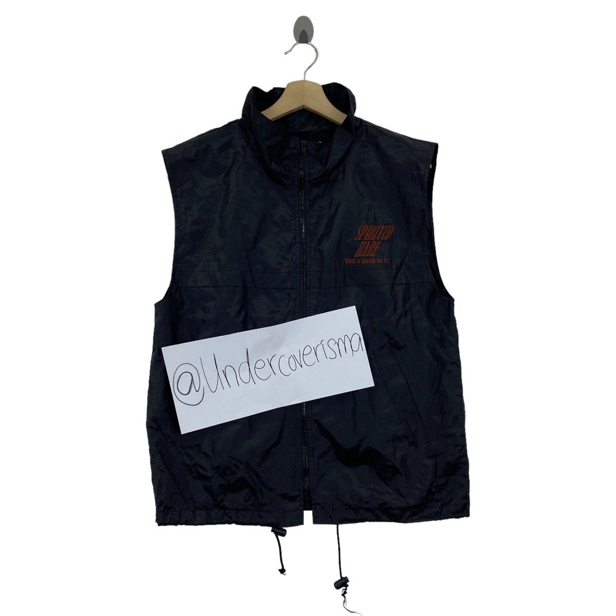 Vintage SPIRIT HARE Looney Tunes Cartoon Character Black Fleece Vest Size US M / EU 48-50 / 2 - 3 Thumbnail
