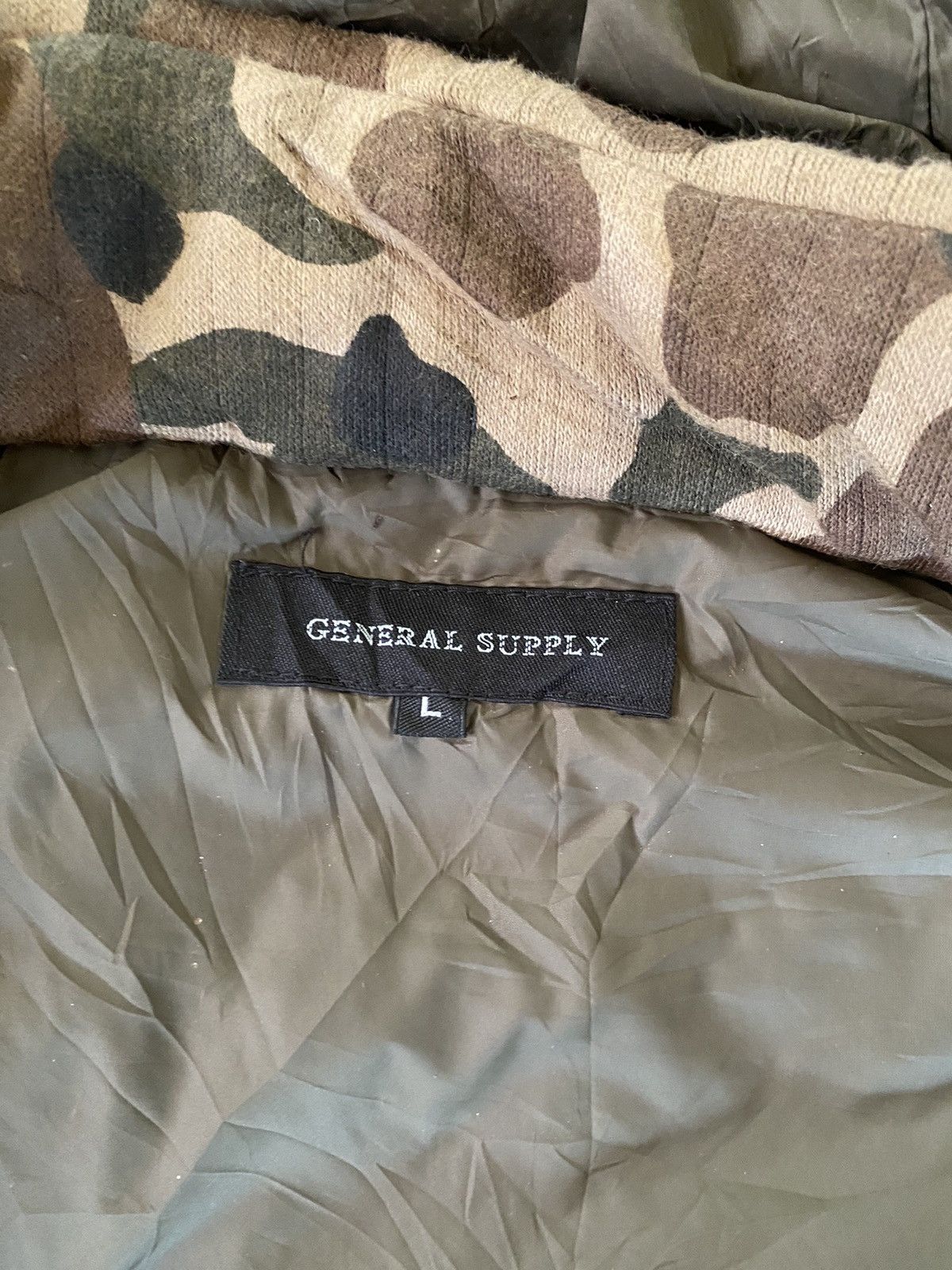 Japanese Brand Vest Hoodie Puffer GENERAL SUPPLY Rare Design Size US M / EU 48-50 / 2 - 11 Thumbnail