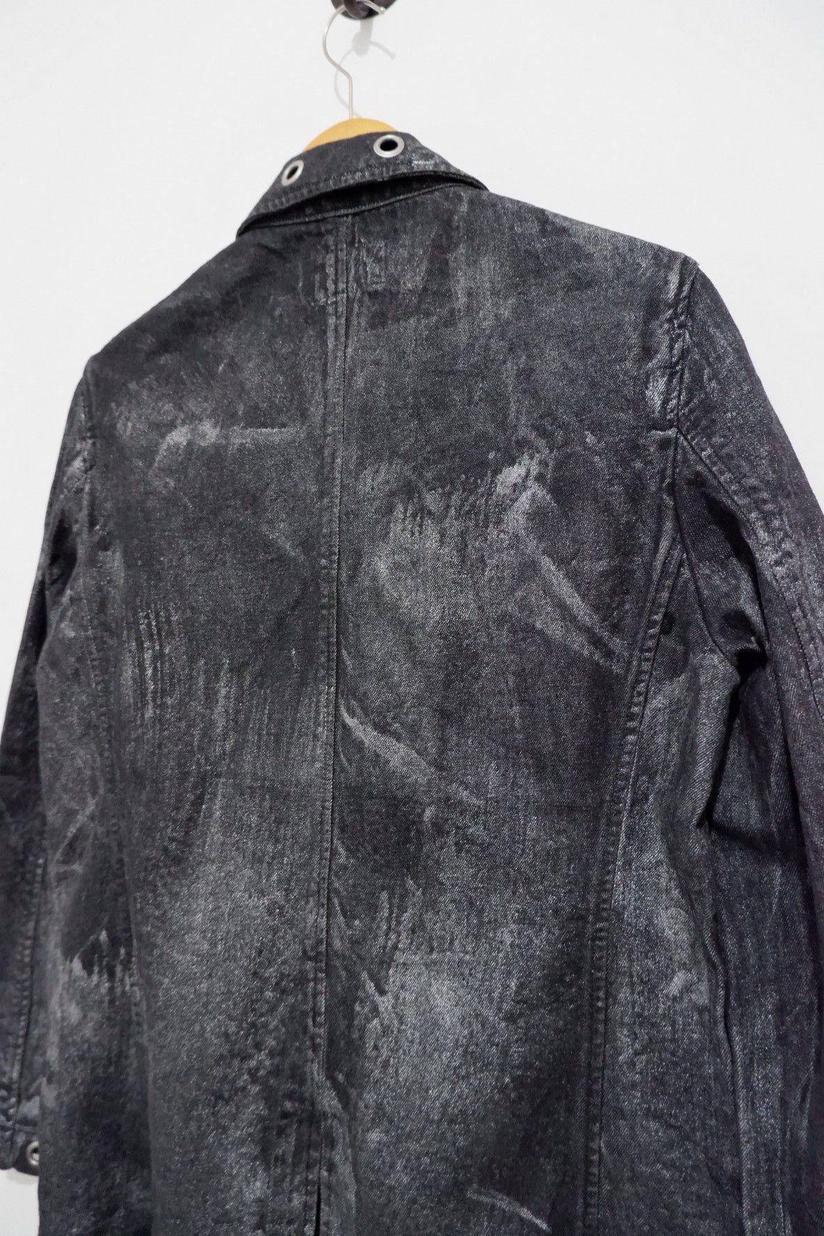 Tornado Mart Vintage Y2K Japan Berning sho Distressed Denim Jacket Size US M / EU 48-50 / 2 - 4 Thumbnail
