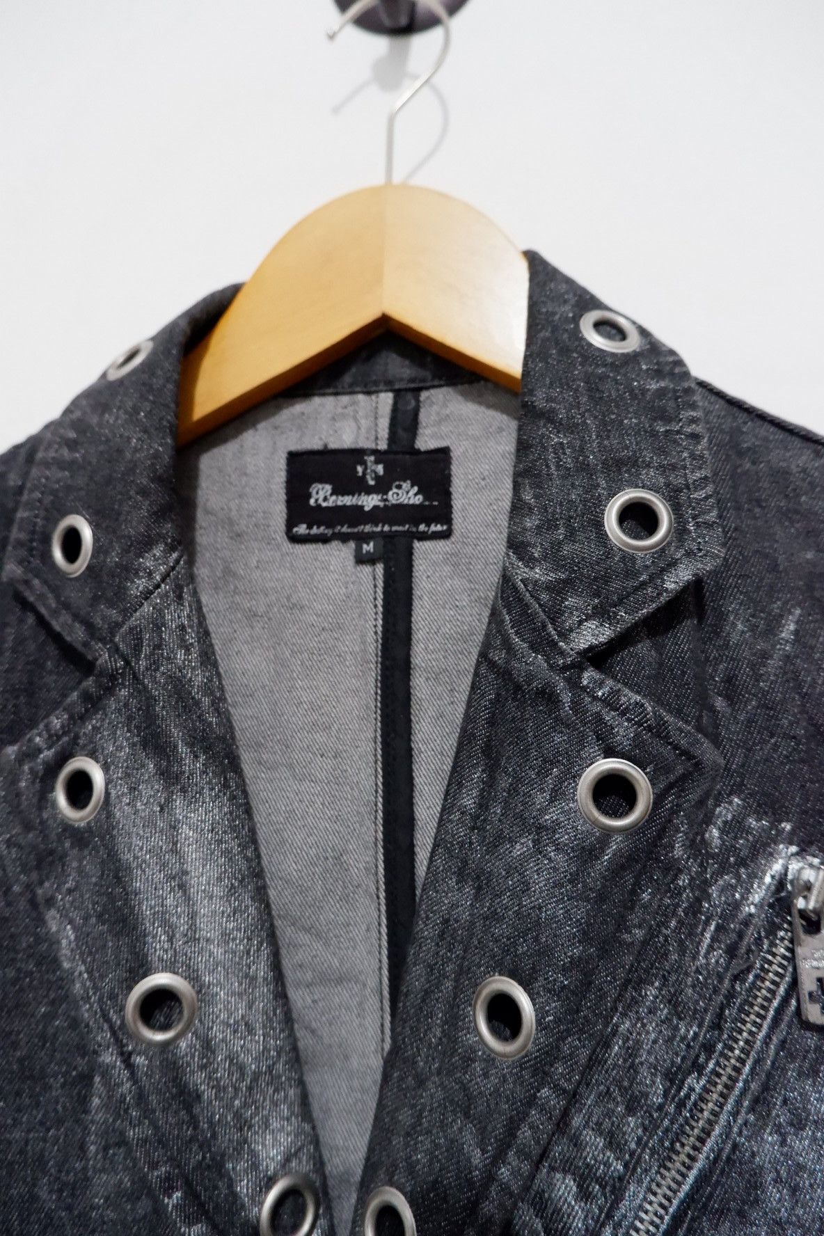 Tornado Mart Vintage Y2K Japan Berning sho Distressed Denim Jacket Size US M / EU 48-50 / 2 - 3 Thumbnail
