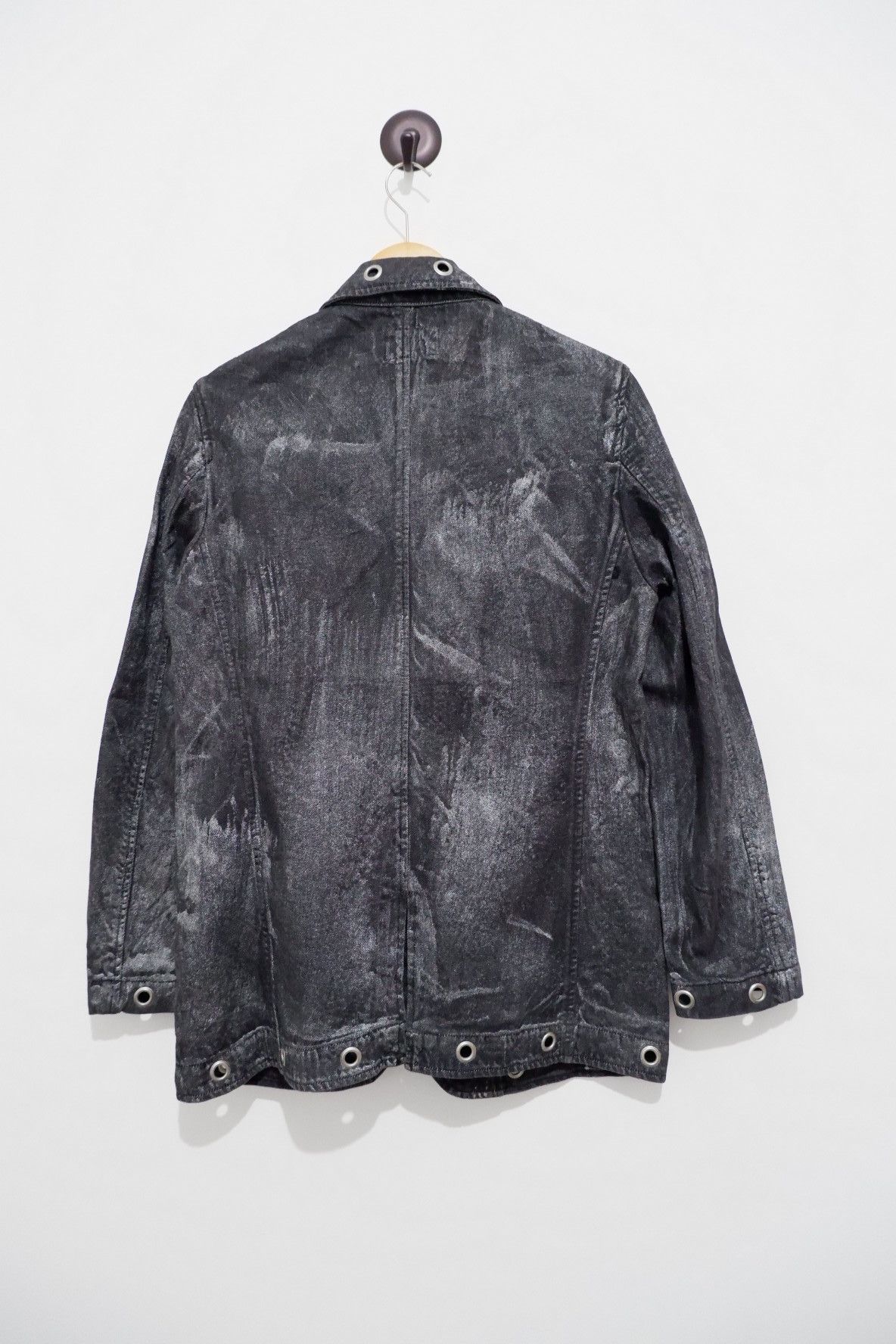 Tornado Mart Vintage Y2K Japan Berning sho Distressed Denim Jacket Size US M / EU 48-50 / 2 - 2 Thumbnail