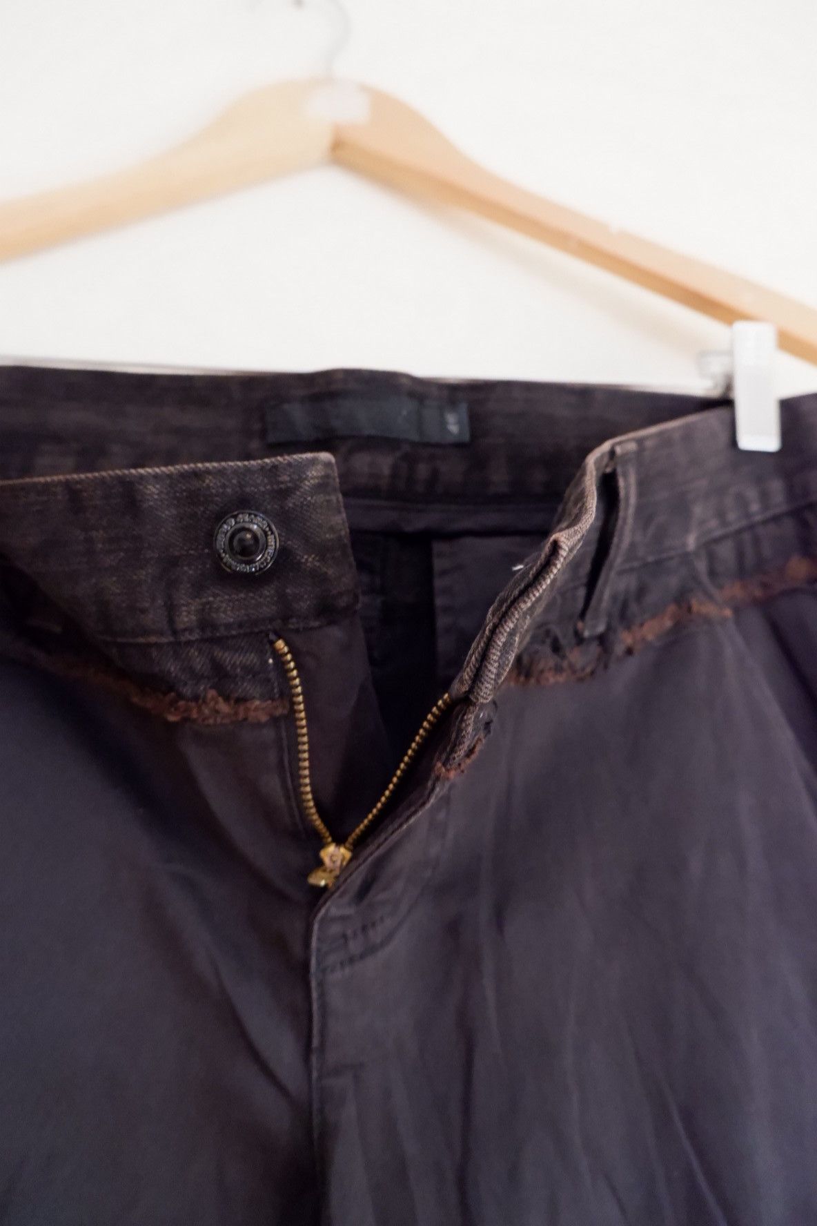 GOSTAR DE FUGA Vintage Fuga Hybrid Reconstructed Low Rise Pants Size US 33 - 4 Thumbnail