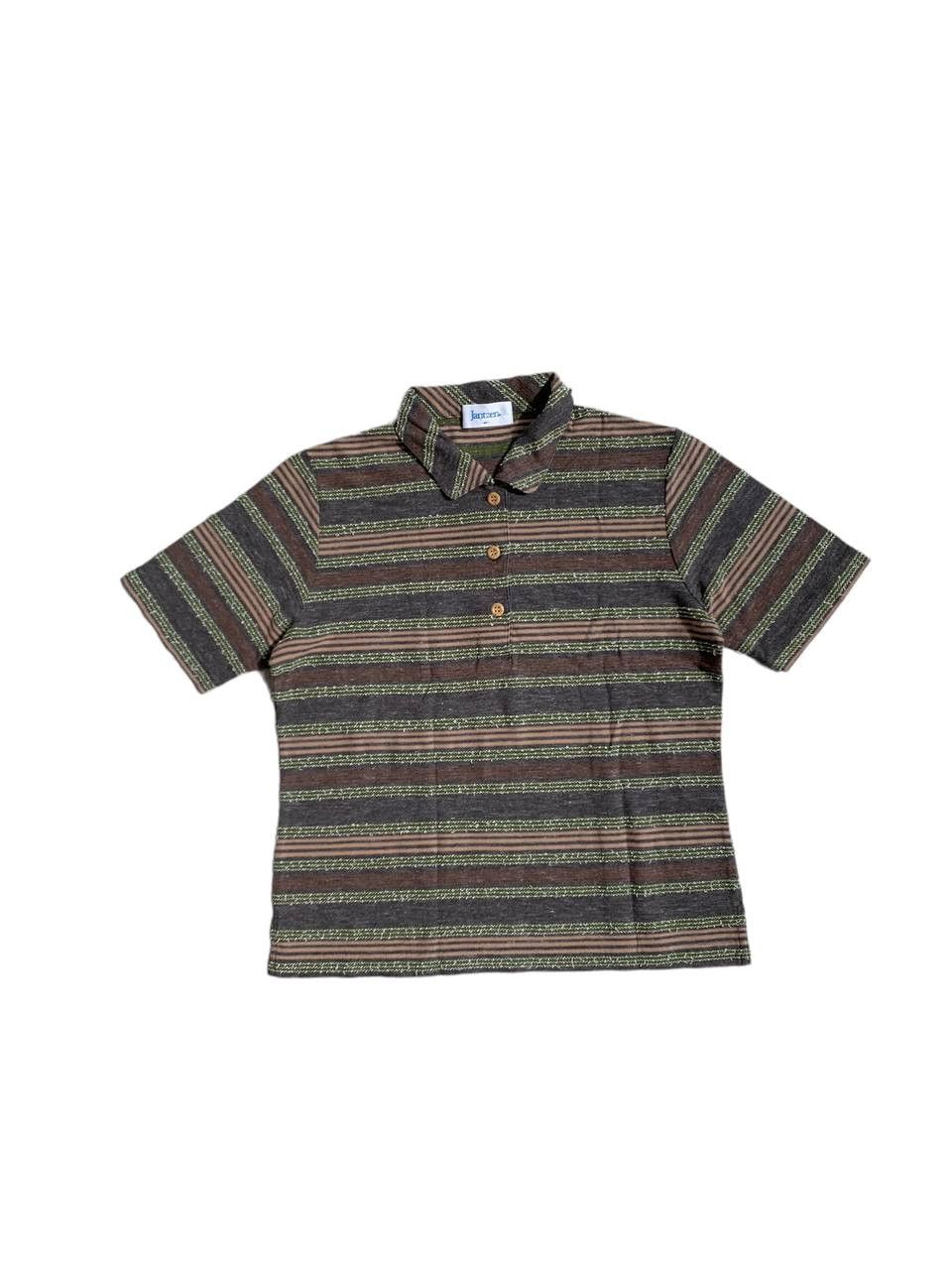 Vintage Vintage Jantzen Stitching Striped Polo Shirt | Grailed