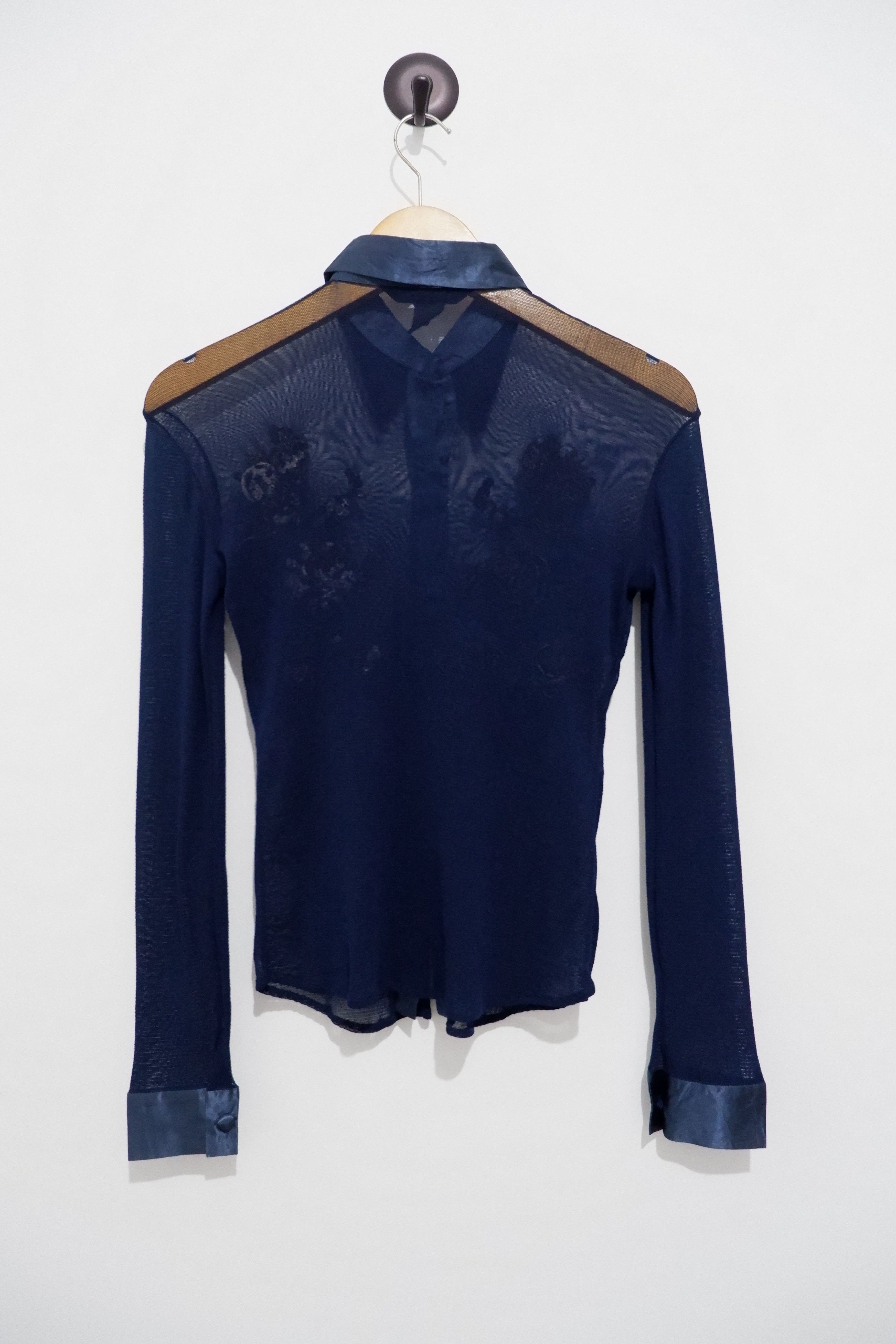 Vivienne Tam Vintage SS/1998 Vivienne Tam Embroidered Mesh Shirt Size S / US 4 / IT 40 - 2 Thumbnail