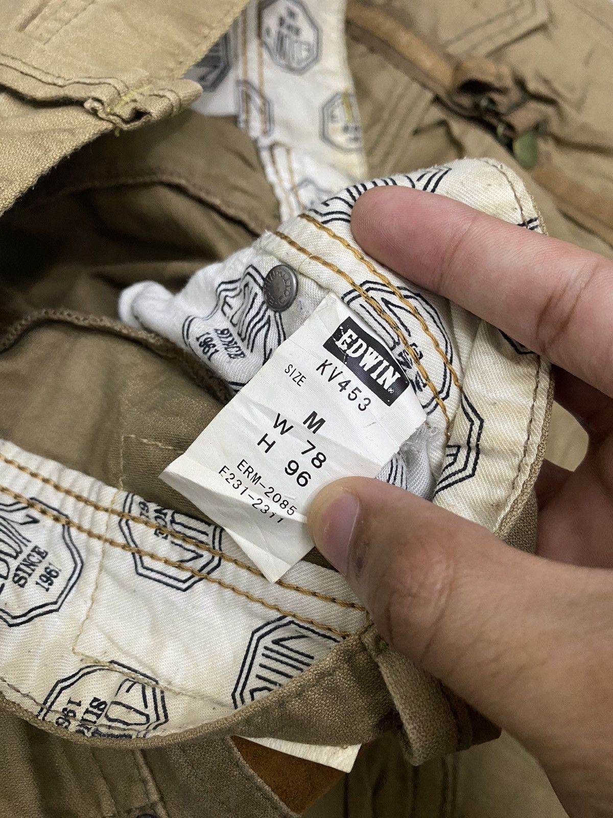 Edwin CARGO PANTS🔥VINTAGE EDWIN FLAP POCKET MULTI POCKET CARGO Size US 32 / EU 48 - 10 Thumbnail