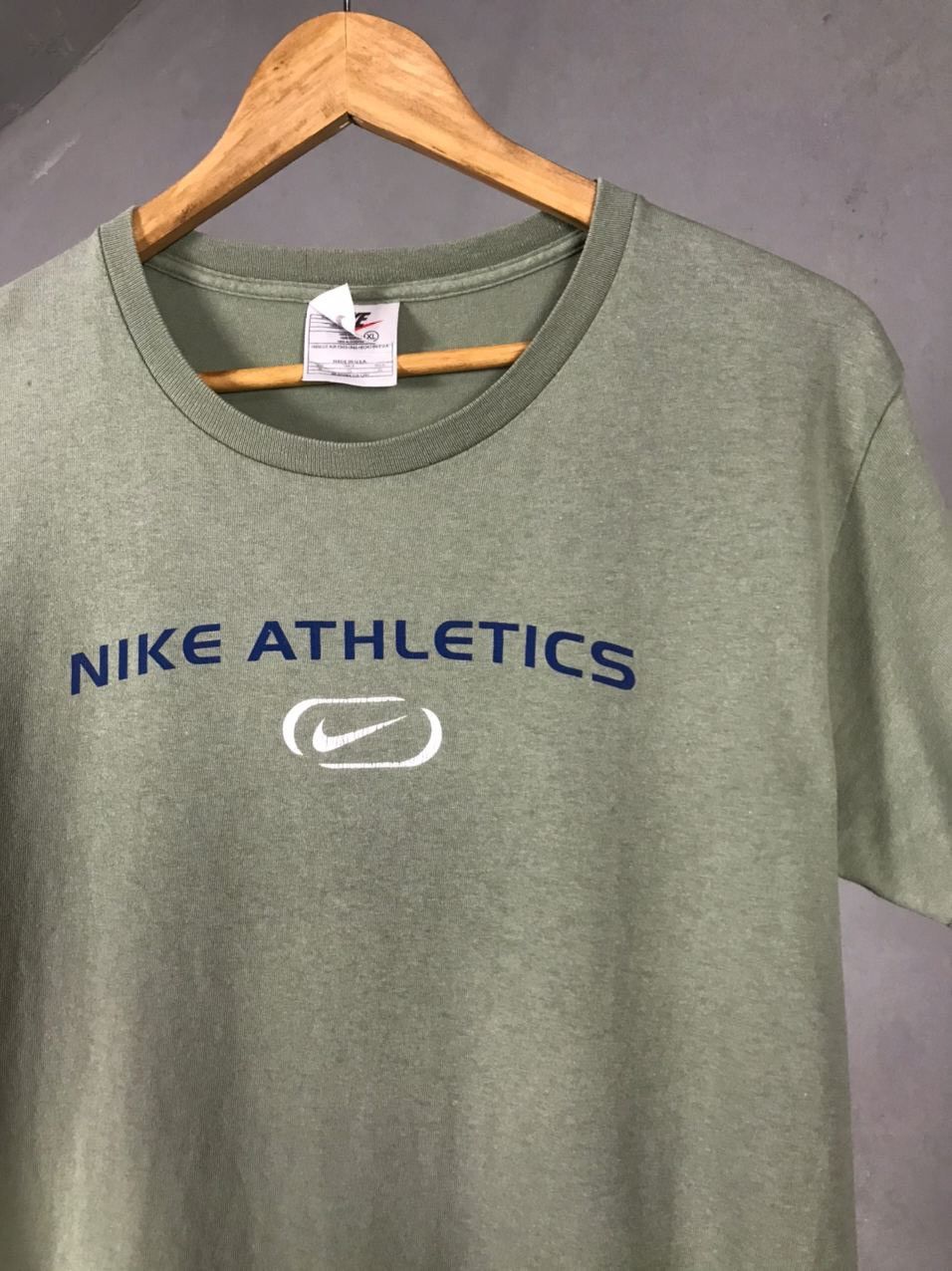 Nike × Vintage Nike vintage swoosh streetwear made in USA tee Size US S / EU 44-46 / 1 - 2 Thumbnail