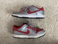 Nike Dunk Low Varsity Red Varsity Red Mettallic Silver | Grailed