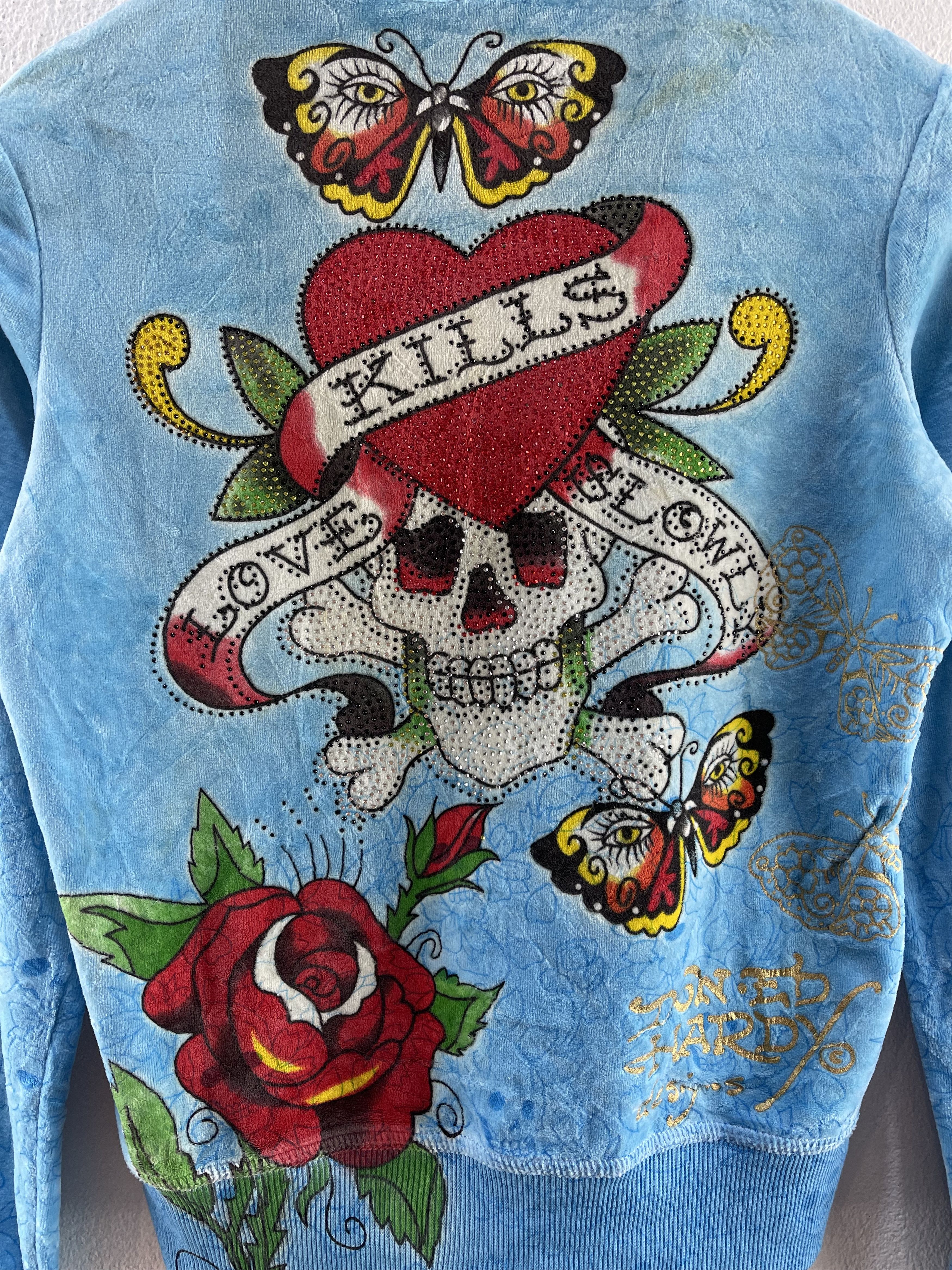 Ed Hardy Ed Hardy by Christian Audigier Sweater Jacket Size S / US 4 / IT 40 - 16 Thumbnail