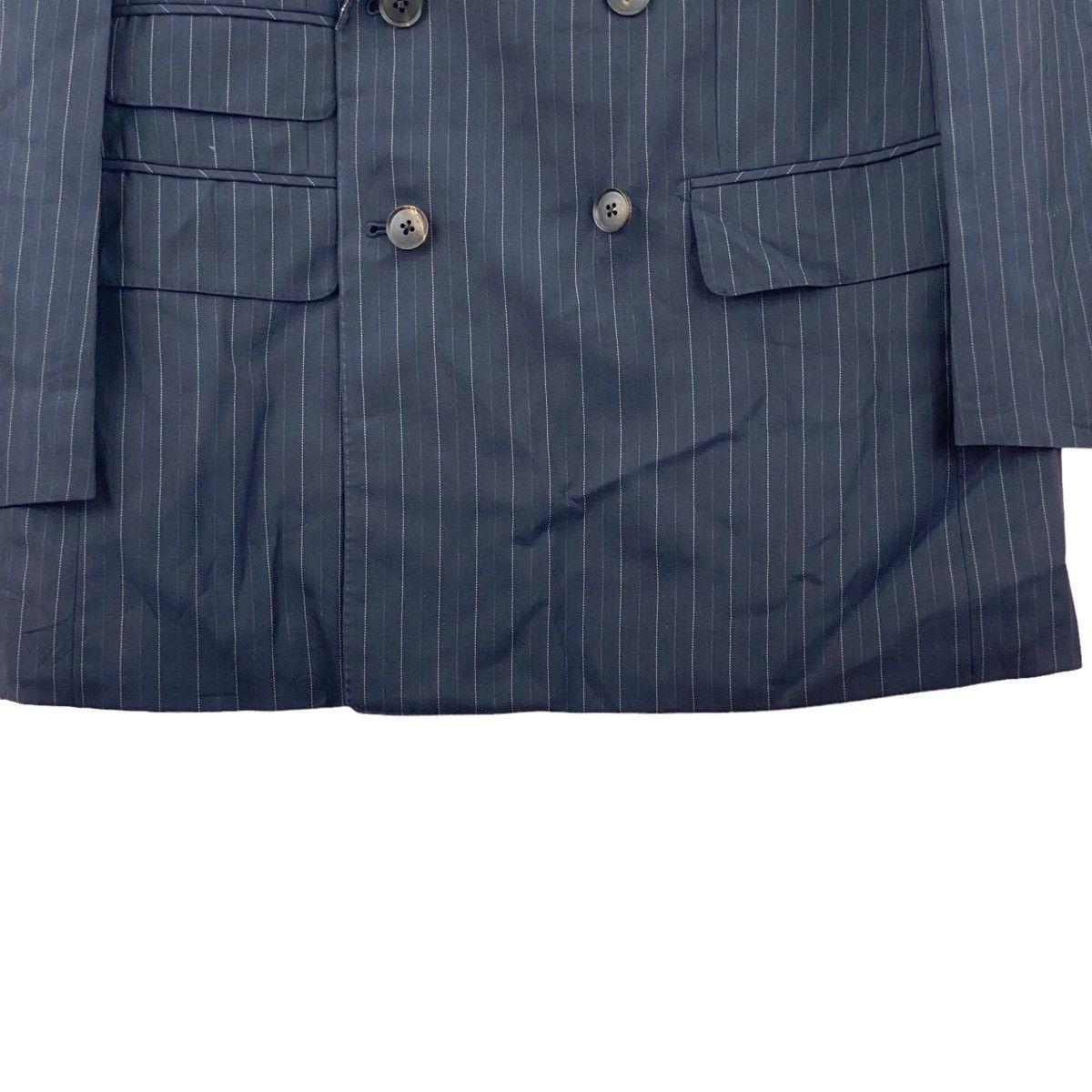 Japanese Brand LANIFICIO DI TOLLEGNO Japanese Brand Stripes Blazer Coat Size US M / EU 48-50 / 2 - 3 Thumbnail