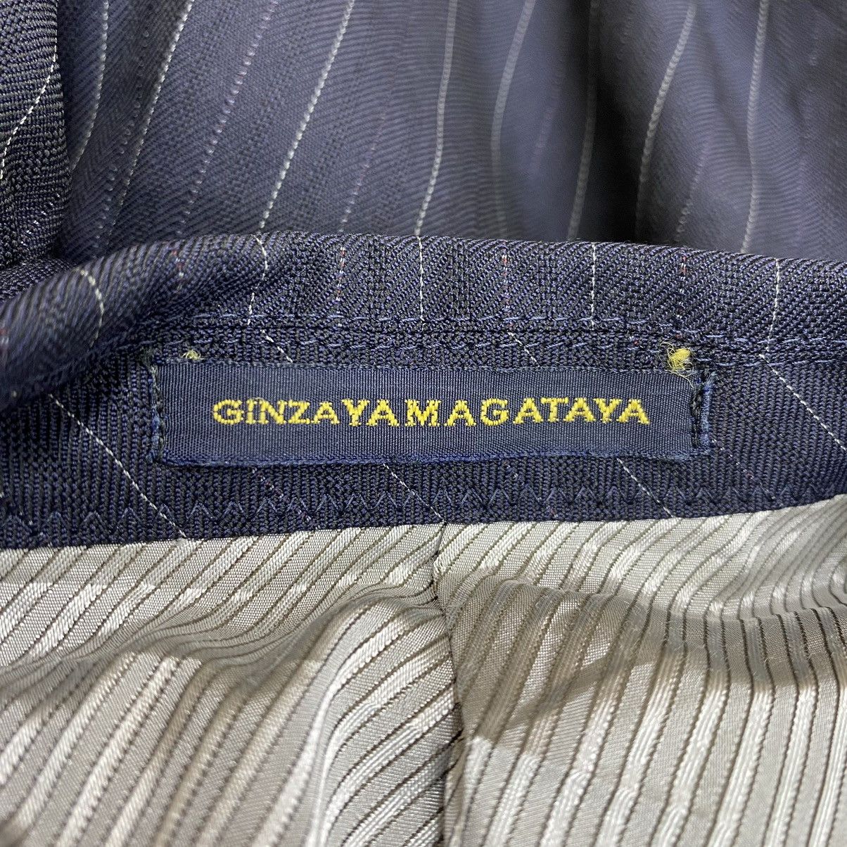 Japanese Brand LANIFICIO DI TOLLEGNO Japanese Brand Stripes Blazer Coat Size US M / EU 48-50 / 2 - 4 Thumbnail