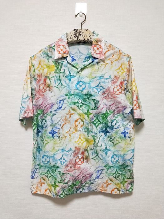 Louis Vuitton Multicolor Pastel Hawaiian Camp Shirt