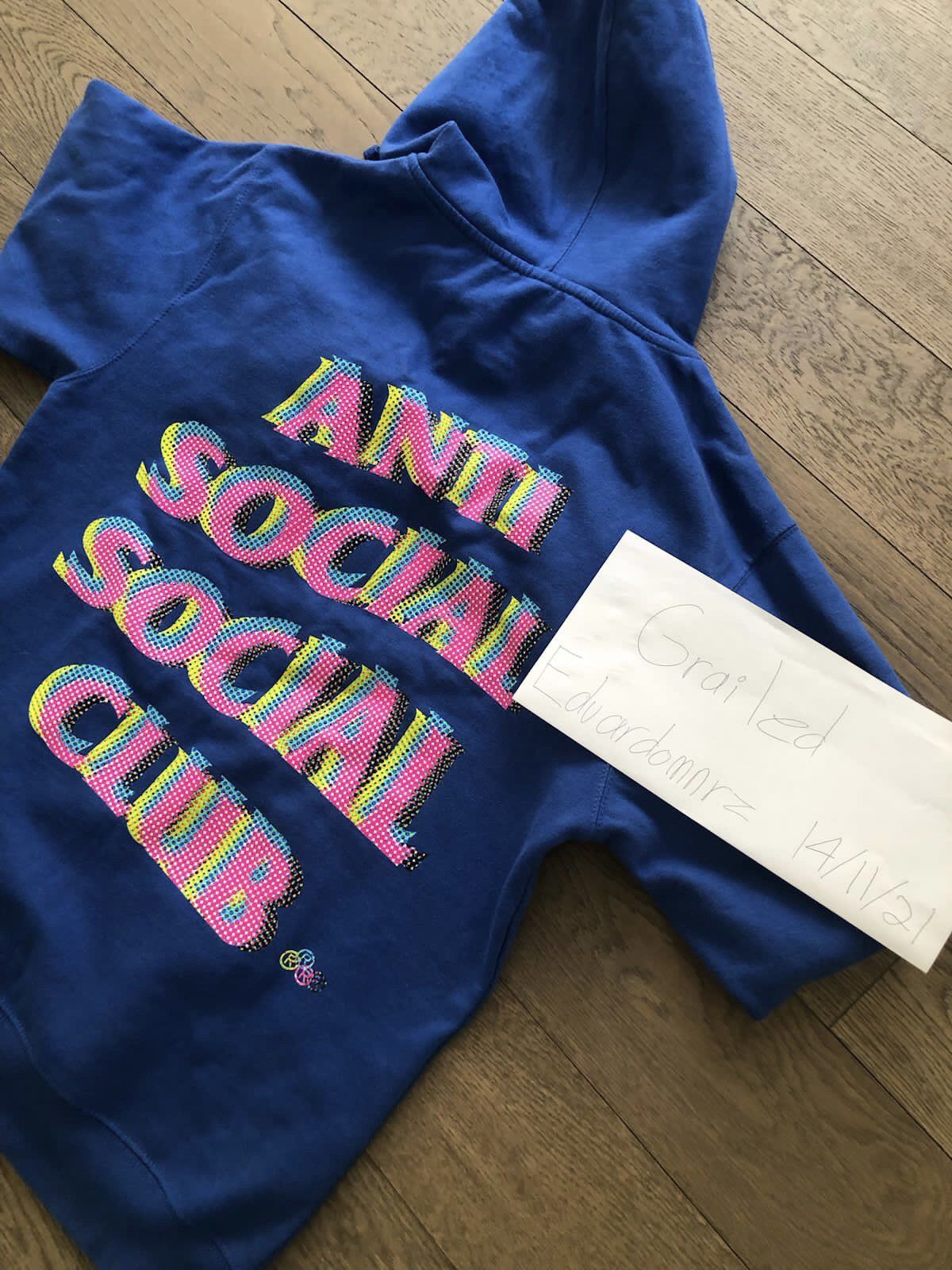 Anti Social Social Club Stir Crazy Blue Hoodie ASSC