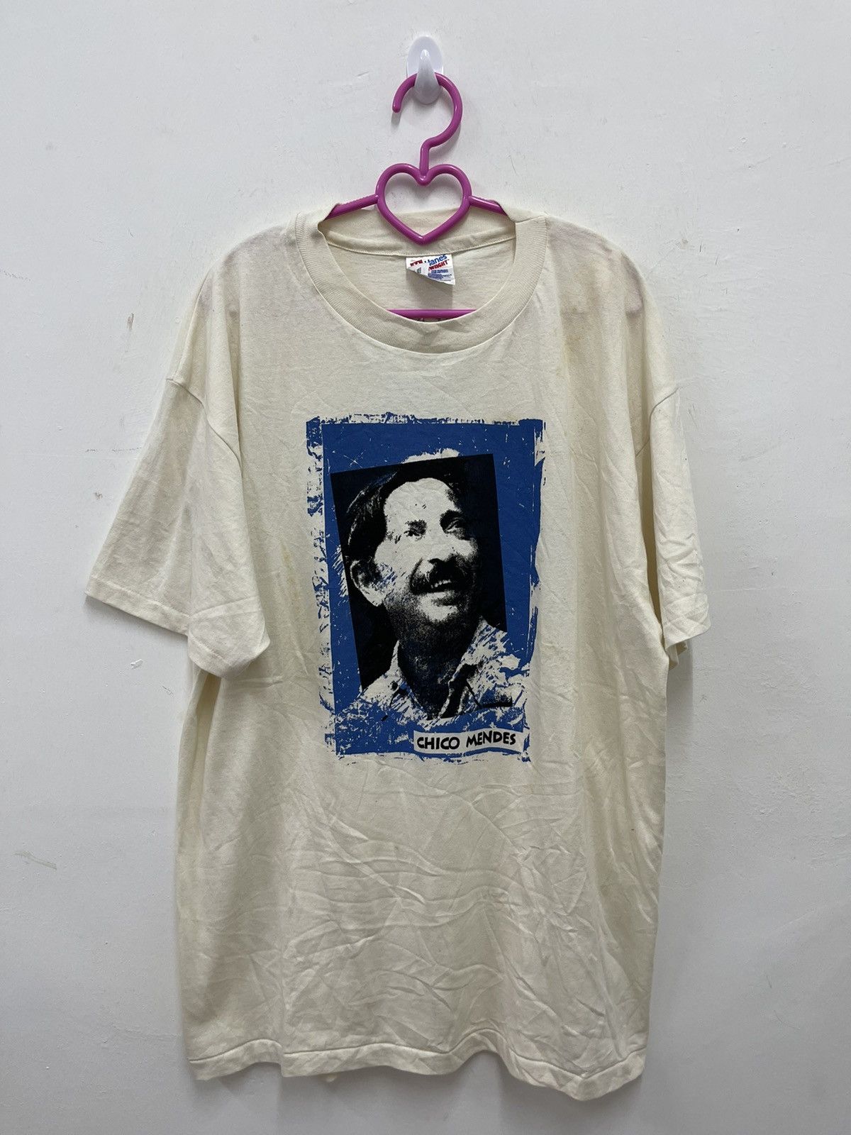 Rap Tees Rare Vintage CHICO MENDES Save The Rainforest Rebel Shirt Size US L / EU 52-54 / 3 - 1 Thumbnail