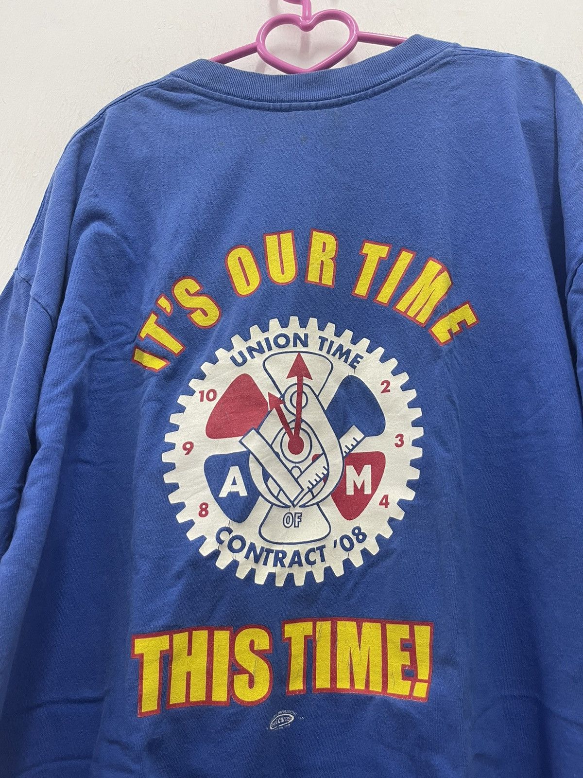 Vintage Rare Vintage UNION TIME Spell Out Big Logo Single Pocket Size US XL / EU 56 / 4 - 2 Thumbnail