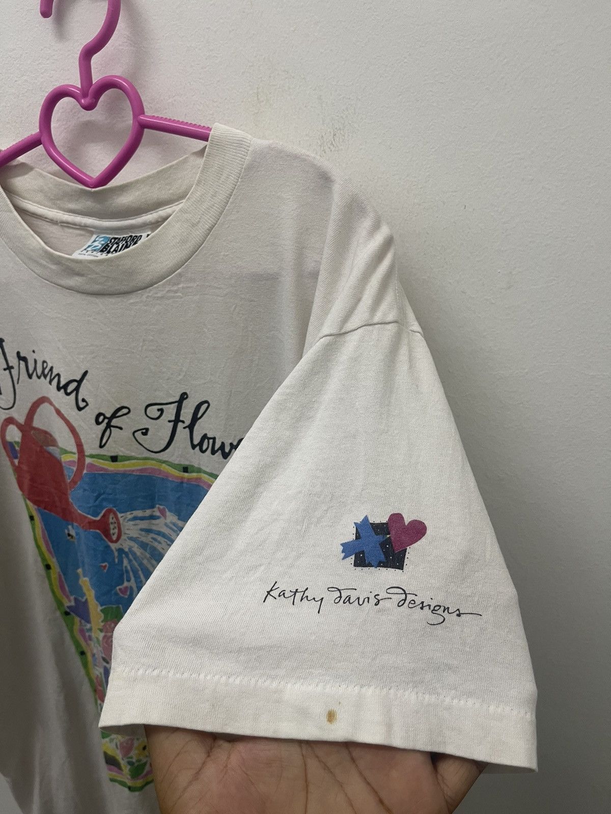 Vintage Rare Vintage FRIEND OF FLOWER Kathy Faris Designs Tee Size US L / EU 52-54 / 3 - 3 Thumbnail