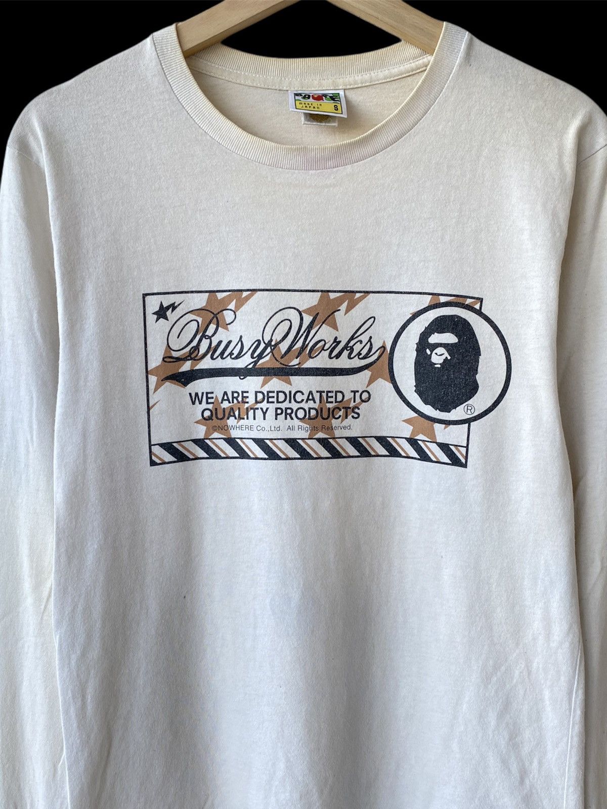 Bape Bape Sta Busy Works Longsleeve Tee Size US S / EU 44-46 / 1 - 2 Thumbnail