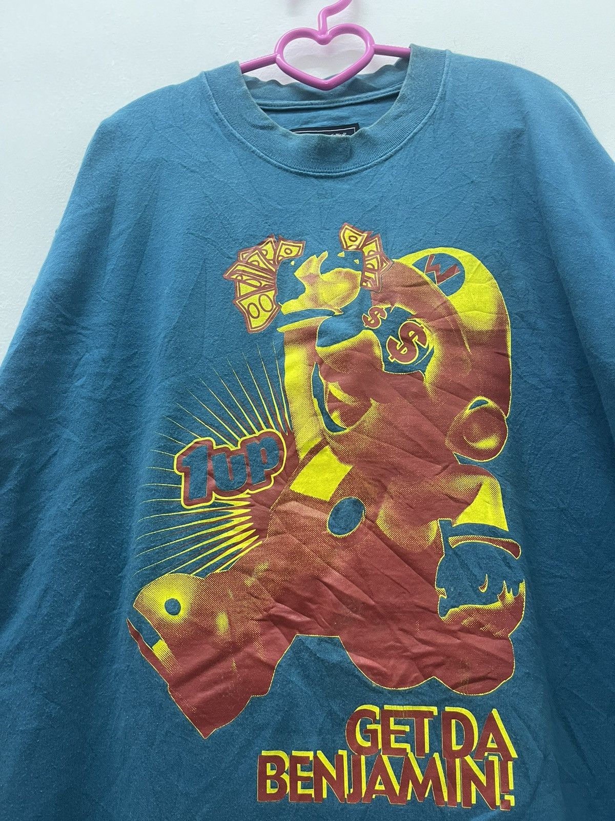 Japanese Brand Rare Vintage WHOLENINE x Super Mario Parody Get Da Benjamin! Size US XXL / EU 58 / 5 - 2 Thumbnail