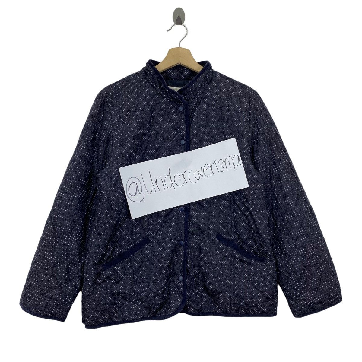 Golden Bear GOLDEN BEAR Button Up Polkadot Quilted Black Jacket Size US L / EU 52-54 / 3 - 1 Thumbnail