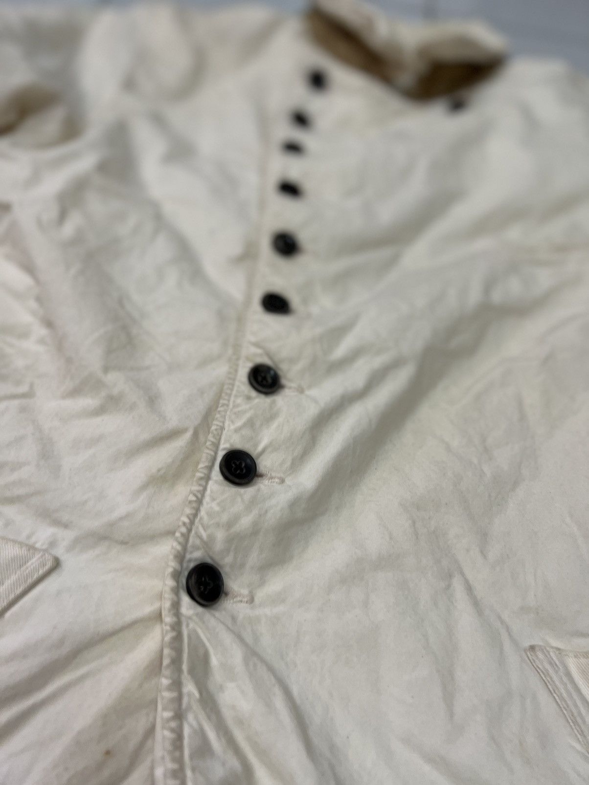 Japanese Brand KAPITAL vintage single breasted jacket 9 button cream 🇯🇵 Size US M / EU 48-50 / 2 - 6 Thumbnail