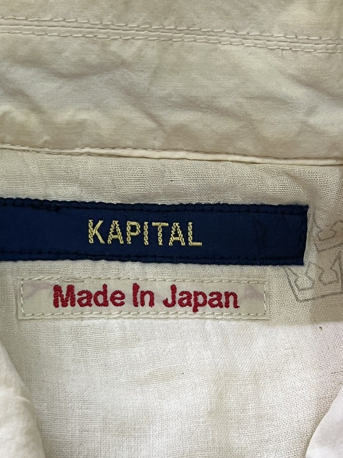 Japanese Brand KAPITAL vintage single breasted jacket 9 button cream 🇯🇵 Size US M / EU 48-50 / 2 - 13 Thumbnail