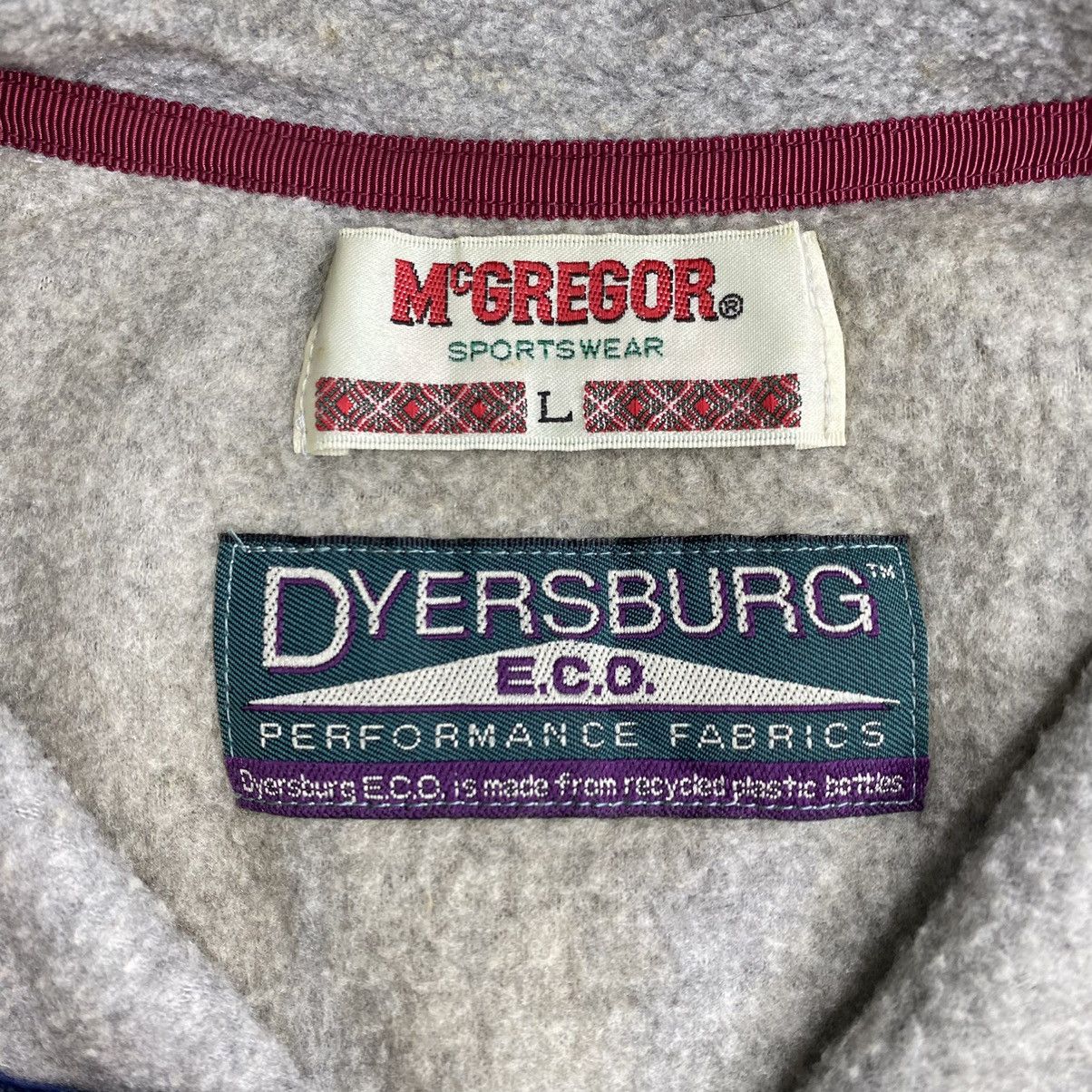 McGregor Vintage MCGREGOR SPORTS Retro Sherpa Grey Jacket Size US L / EU 52-54 / 3 - 5 Thumbnail