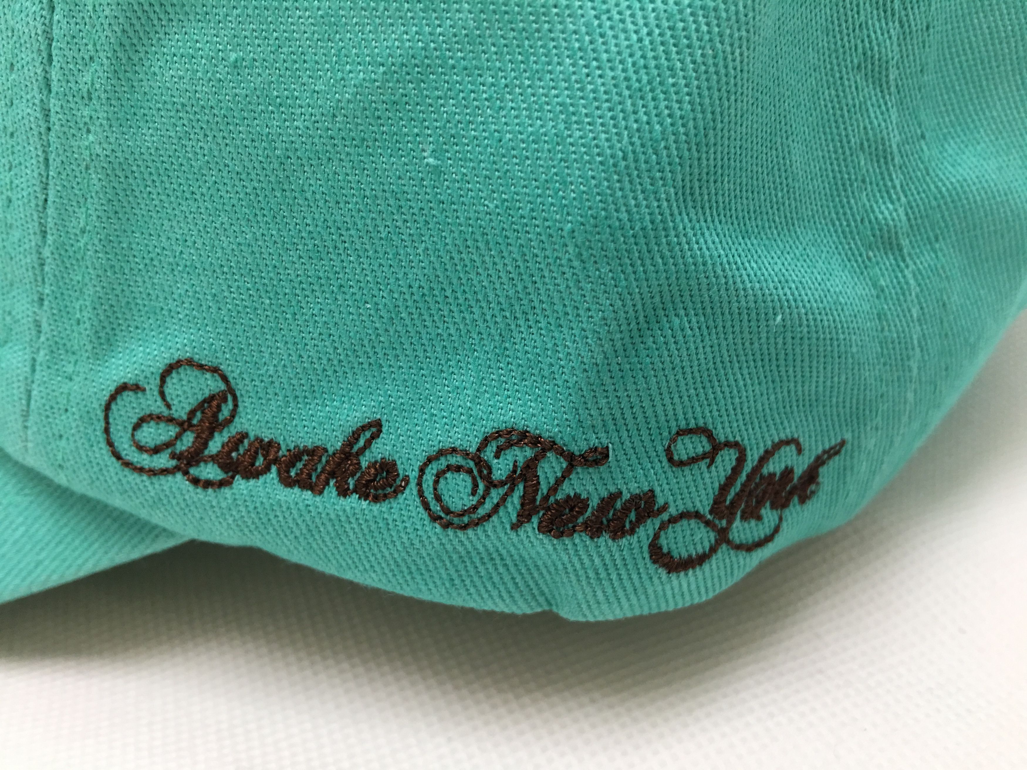 Awake NY Awake NY Script Embroidered Logo Strapback Dad Hat Teal Size ONE SIZE - 4 Thumbnail
