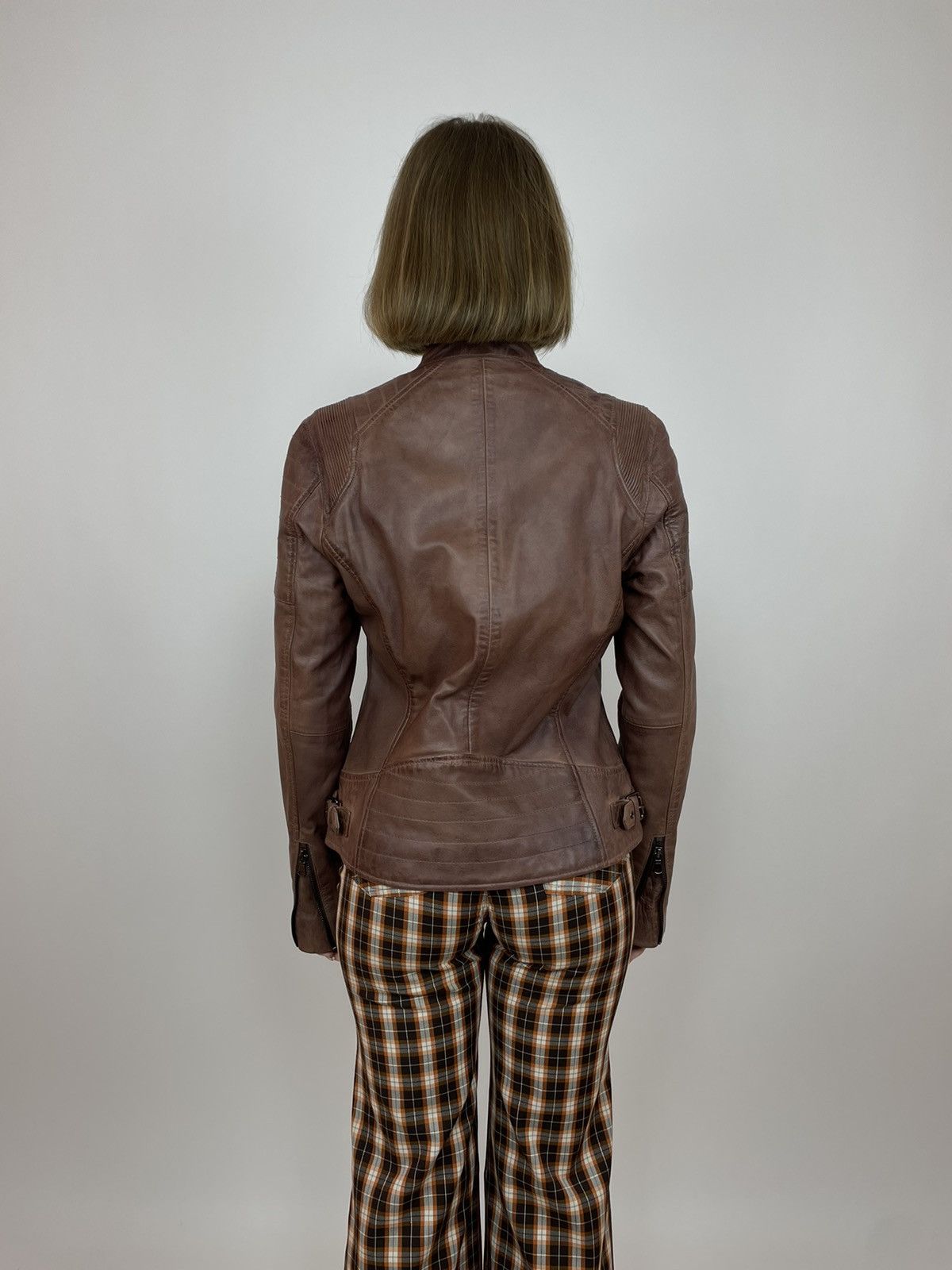 Other LAKELAND Buttermere Leather Racer Jacket in Bourbon Women’s Size M / US 6-8 / IT 42-44 - 9 Thumbnail