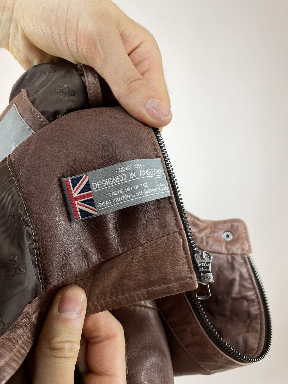 Other LAKELAND Buttermere Leather Racer Jacket in Bourbon Women’s Size M / US 6-8 / IT 42-44 - 12 Thumbnail