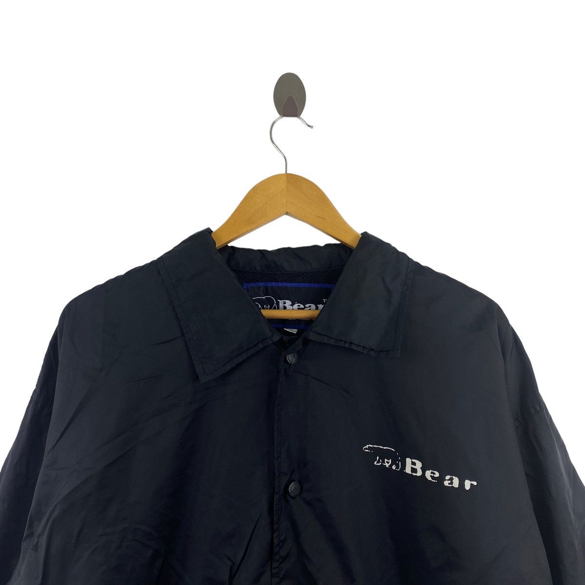 Vintage Vintage 90s BEAR USA Surf Big Print Black Oversize Size US L / EU 52-54 / 3 - 4 Thumbnail