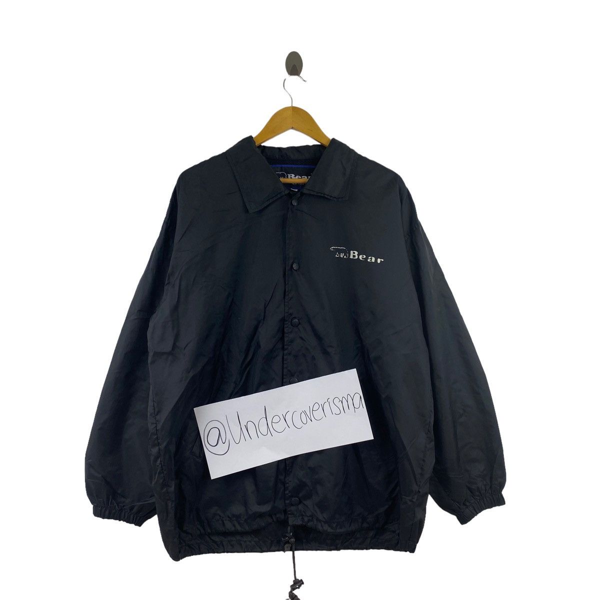 Vintage Vintage 90s BEAR USA Surf Big Print Black Oversize Size US L / EU 52-54 / 3 - 3 Thumbnail